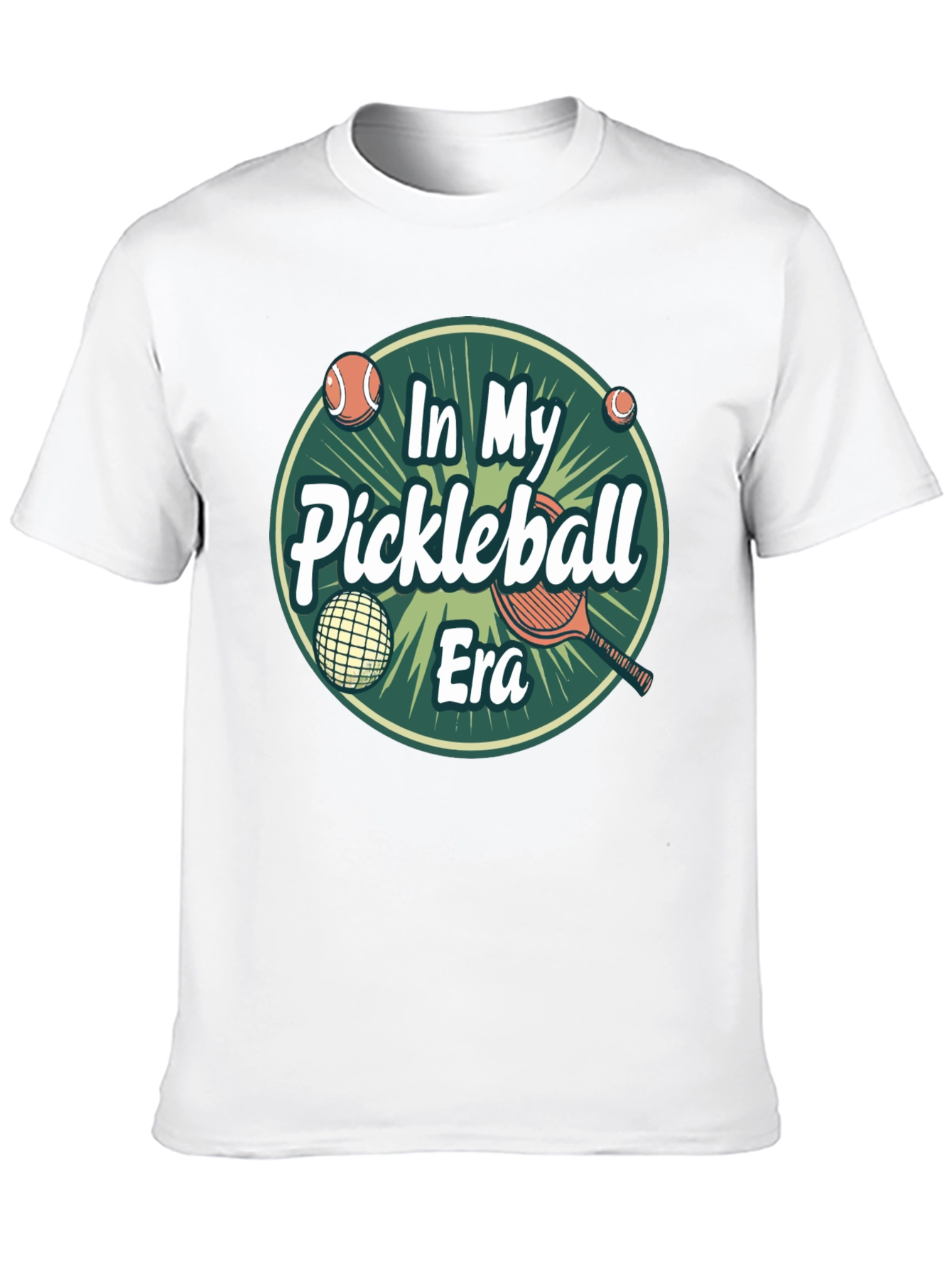 Camiseta Negra In My Pickleball Era Unisex