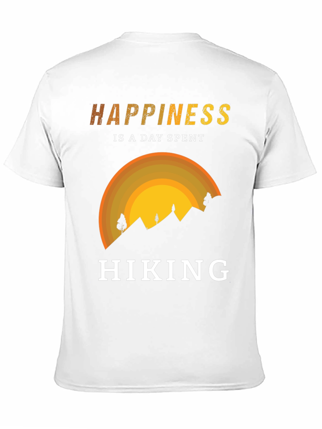 Camiseta Negra Happiness is Hiking