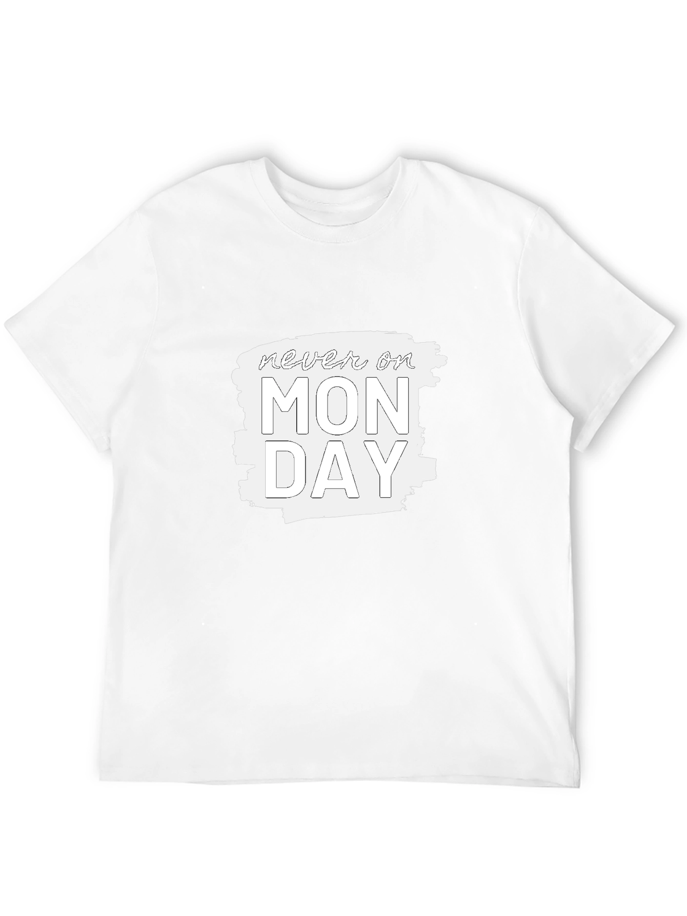 Camiseta Negra - Nunca en Lunes