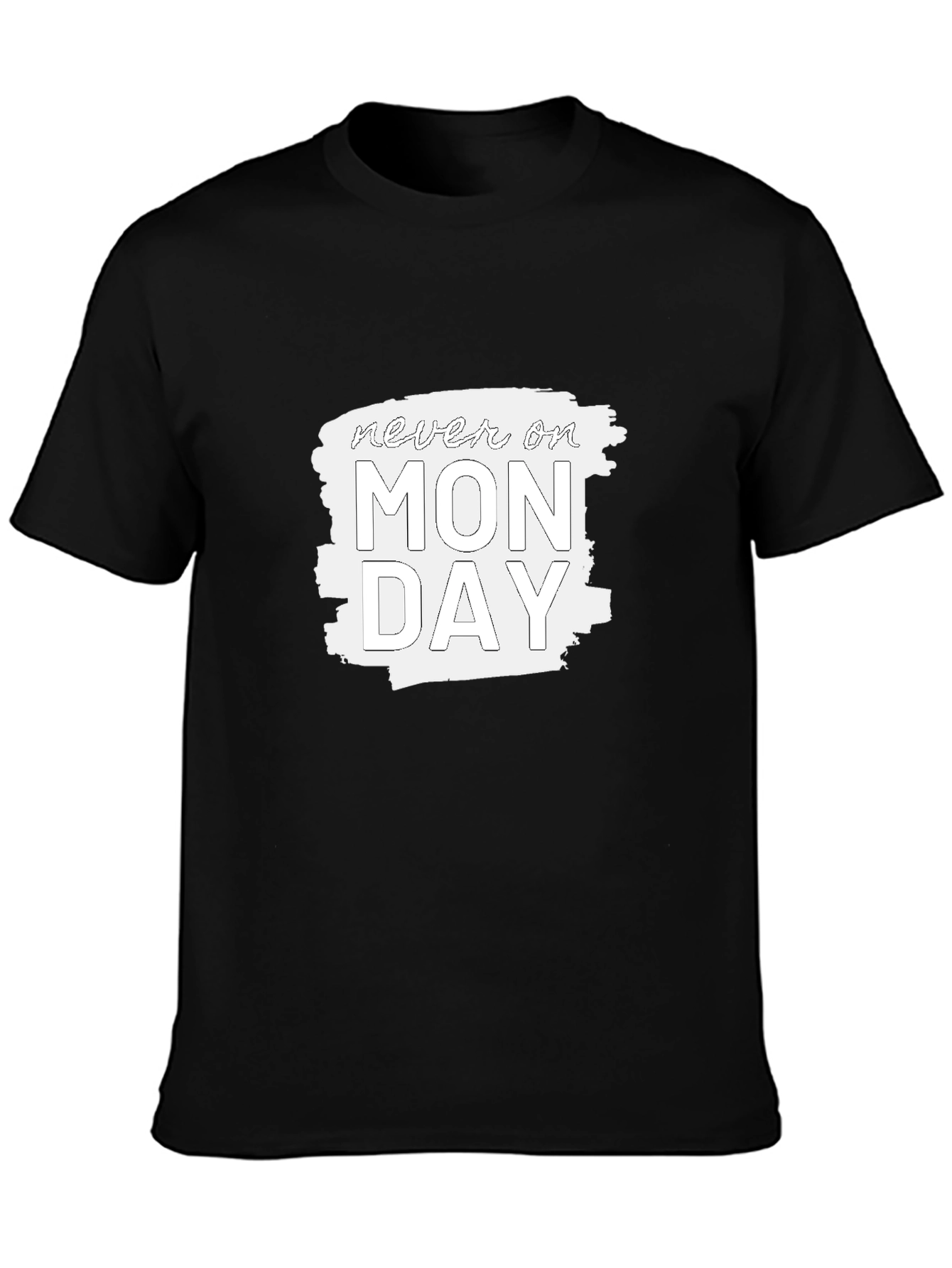 Camiseta Negra - Nunca en Lunes