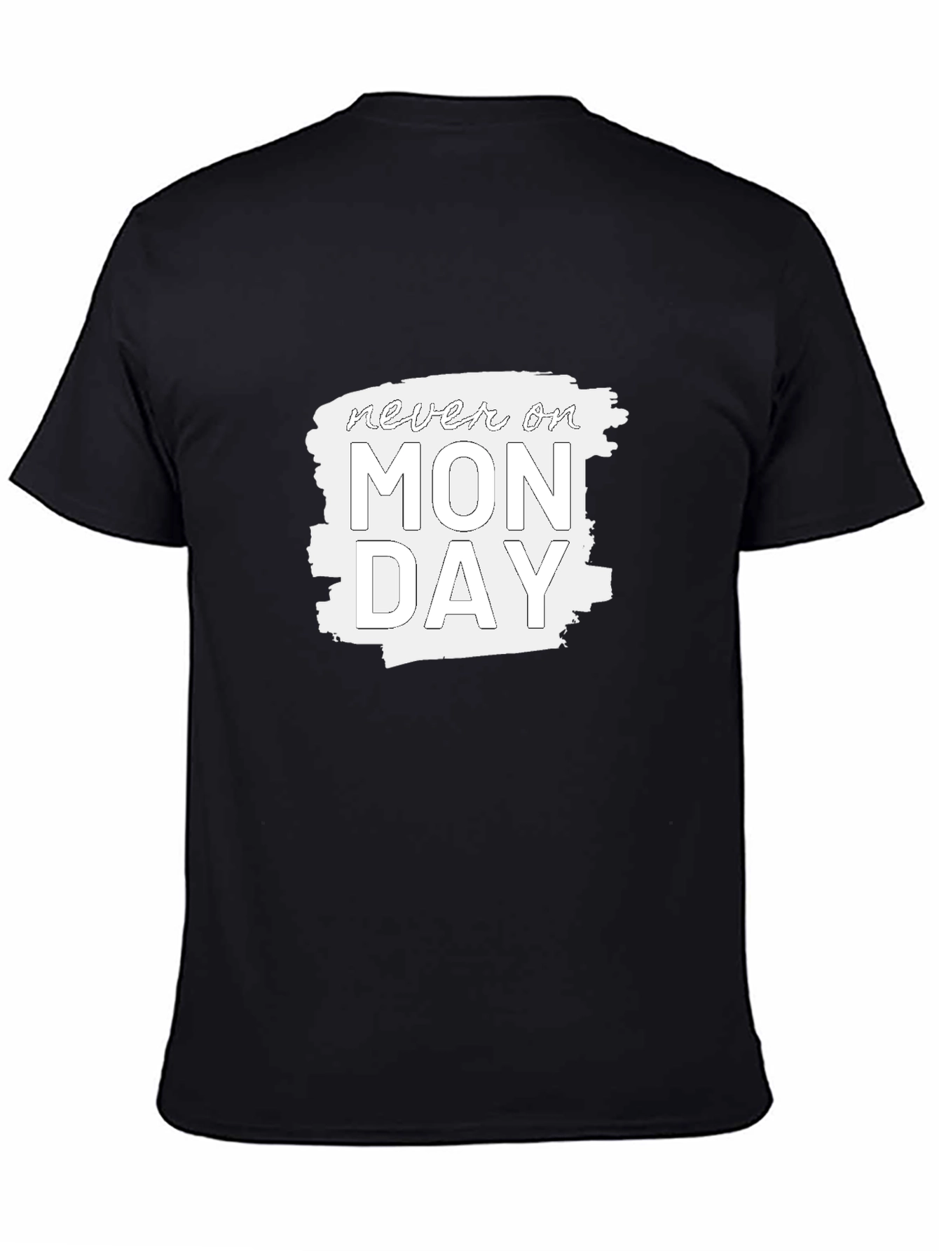 Camiseta Negra - Nunca en Lunes