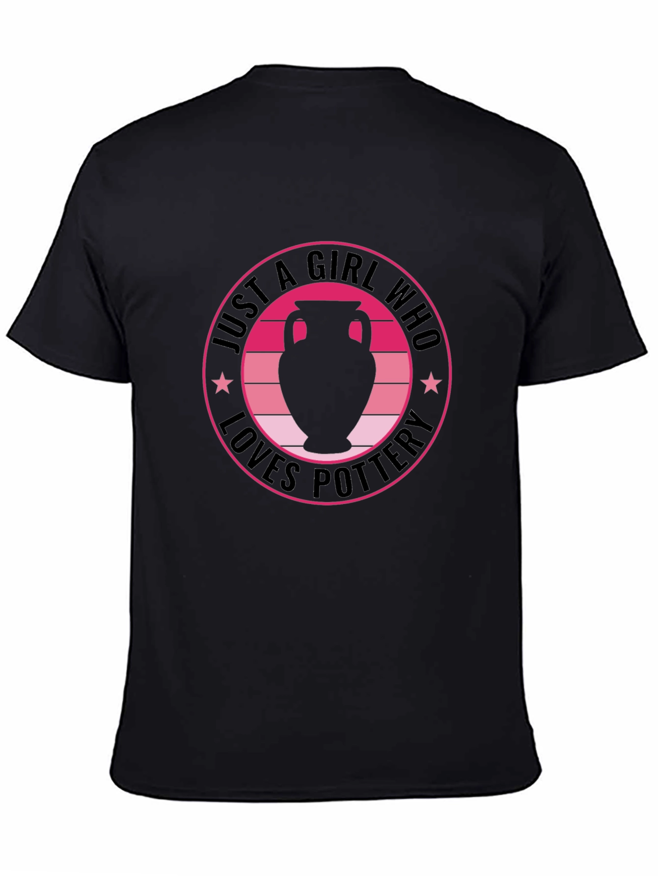 Camiseta Negra: Solo una Chica que Ama la Cerámica