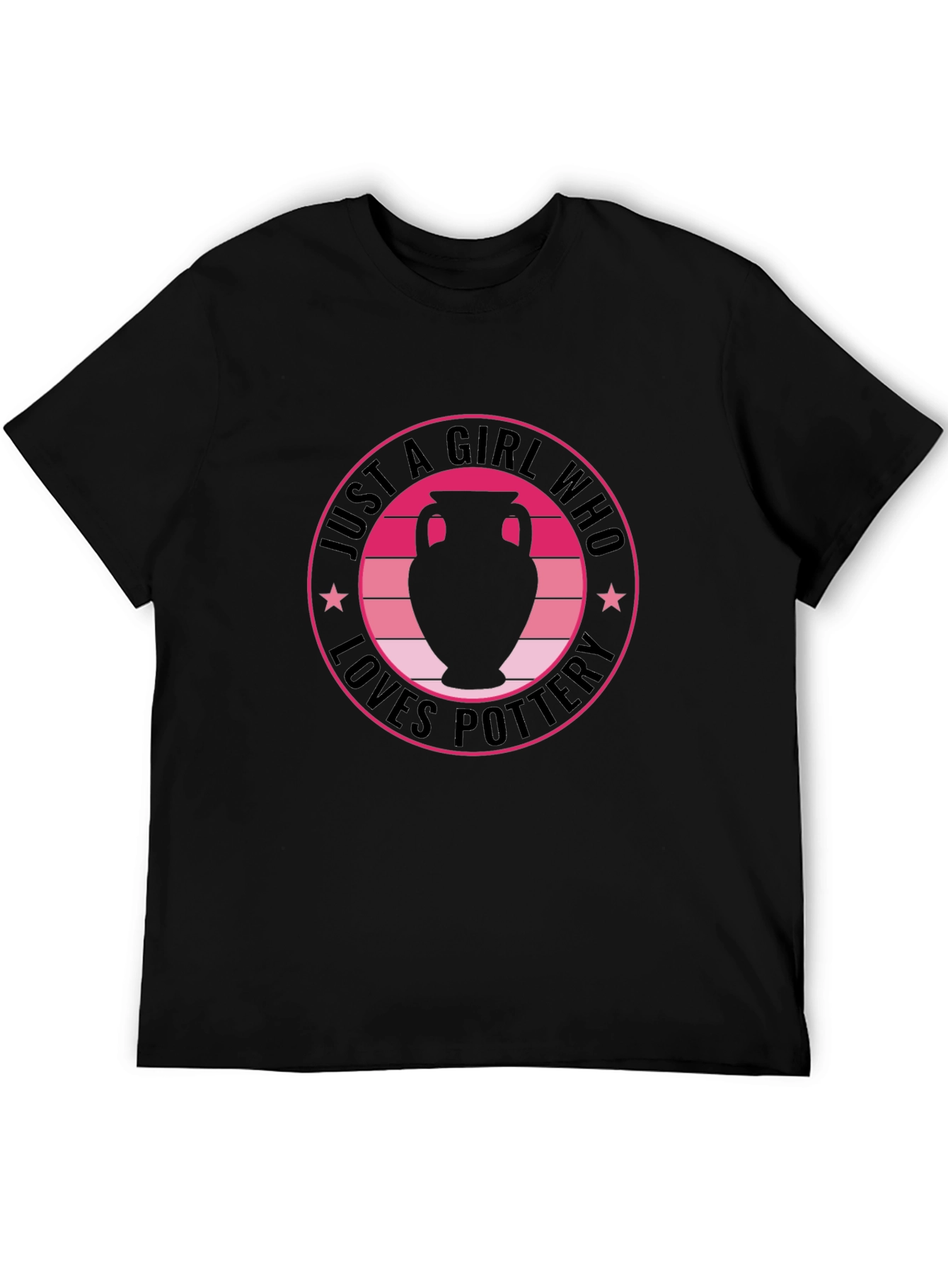 Camiseta Negra: Solo una Chica que Ama la Cerámica