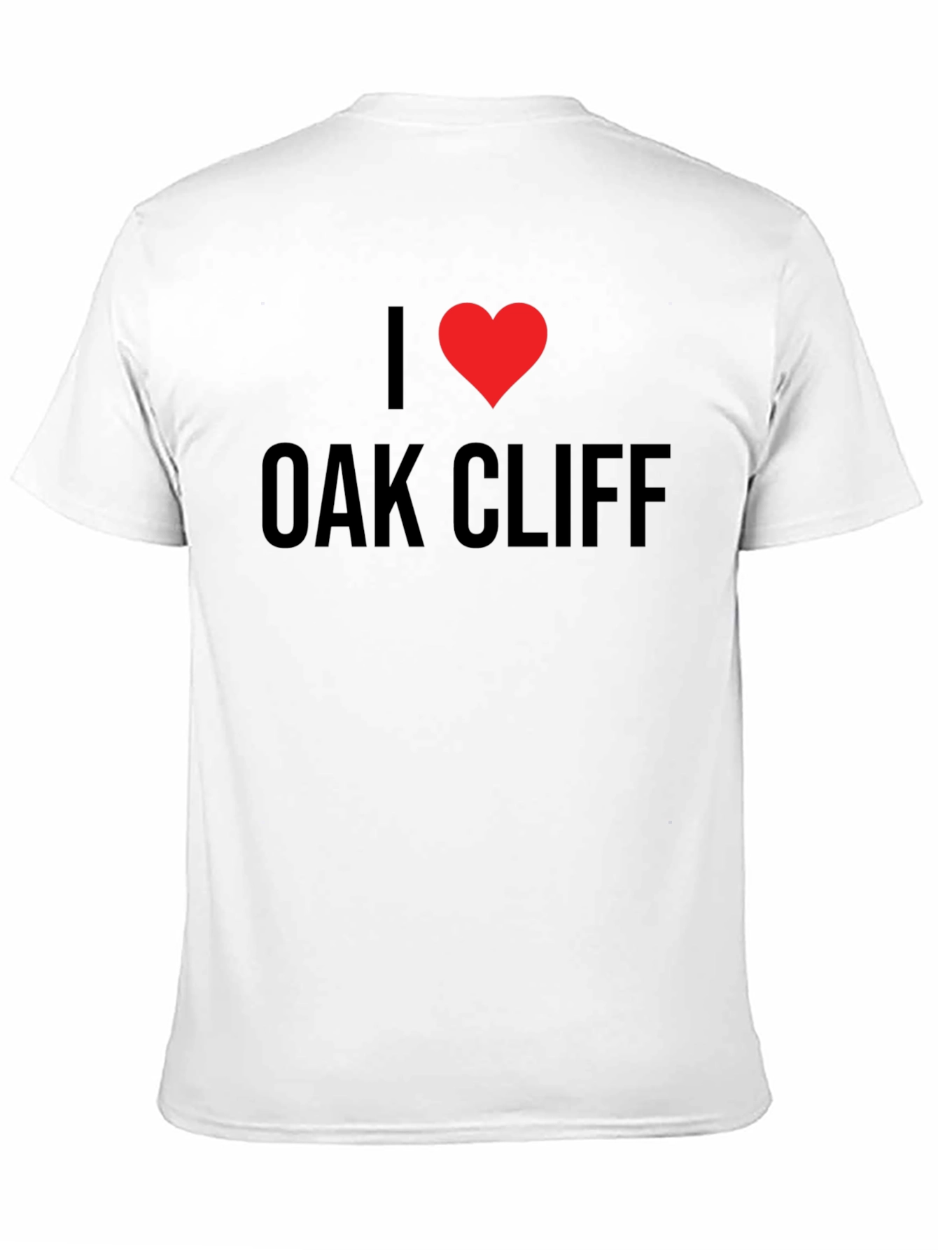 Camiseta Negra I ❤️ Oak Cliff