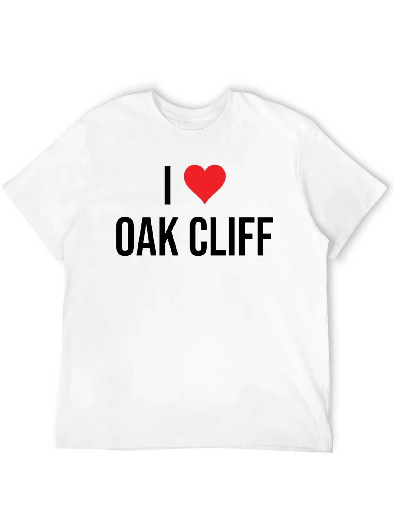 Camiseta Negra I ❤️ Oak Cliff