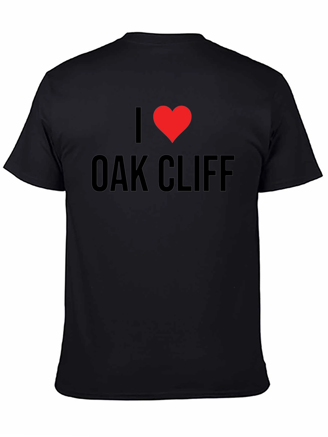 Camiseta Negra I ❤️ Oak Cliff