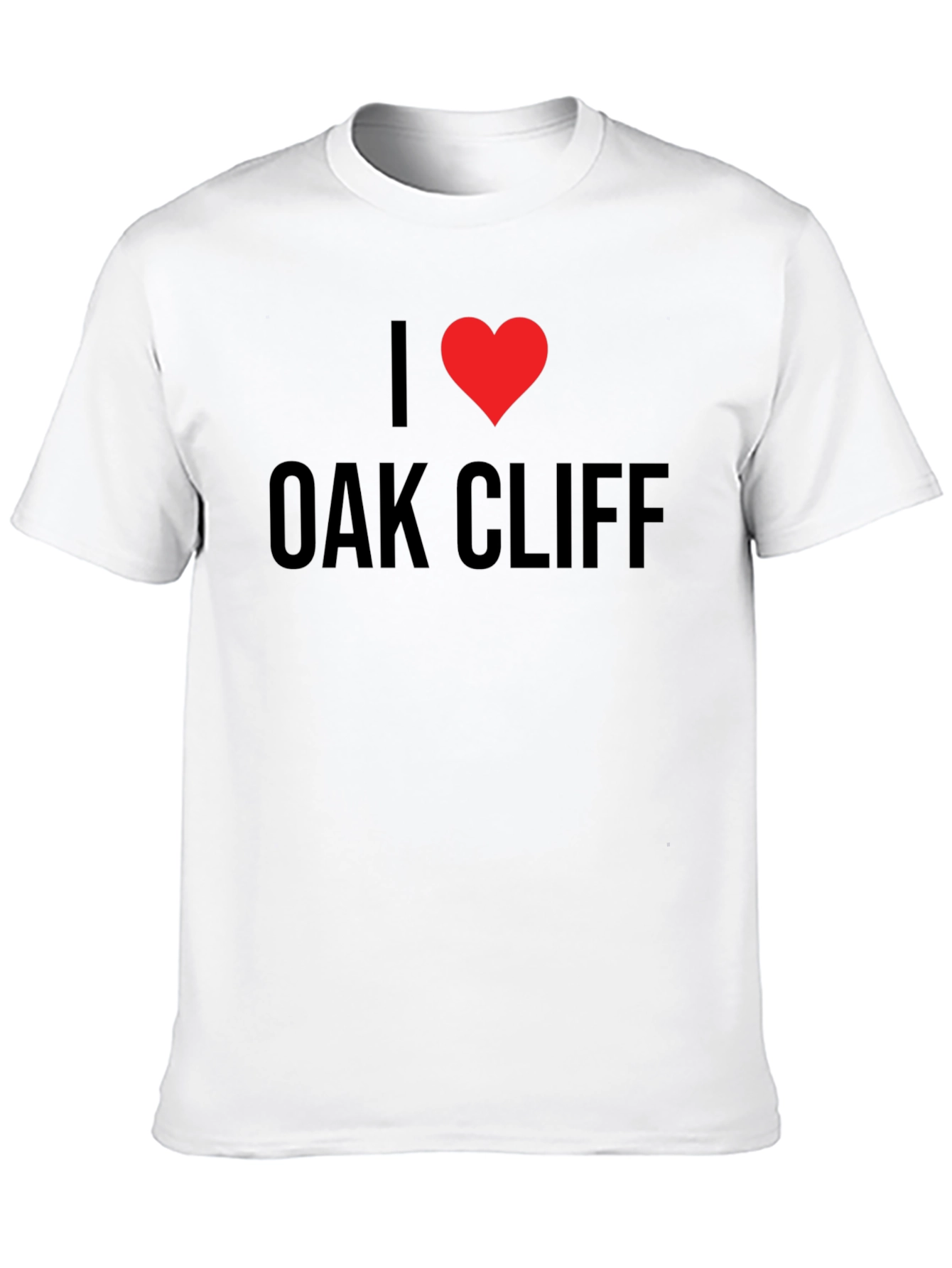 Camiseta Negra I ❤️ Oak Cliff