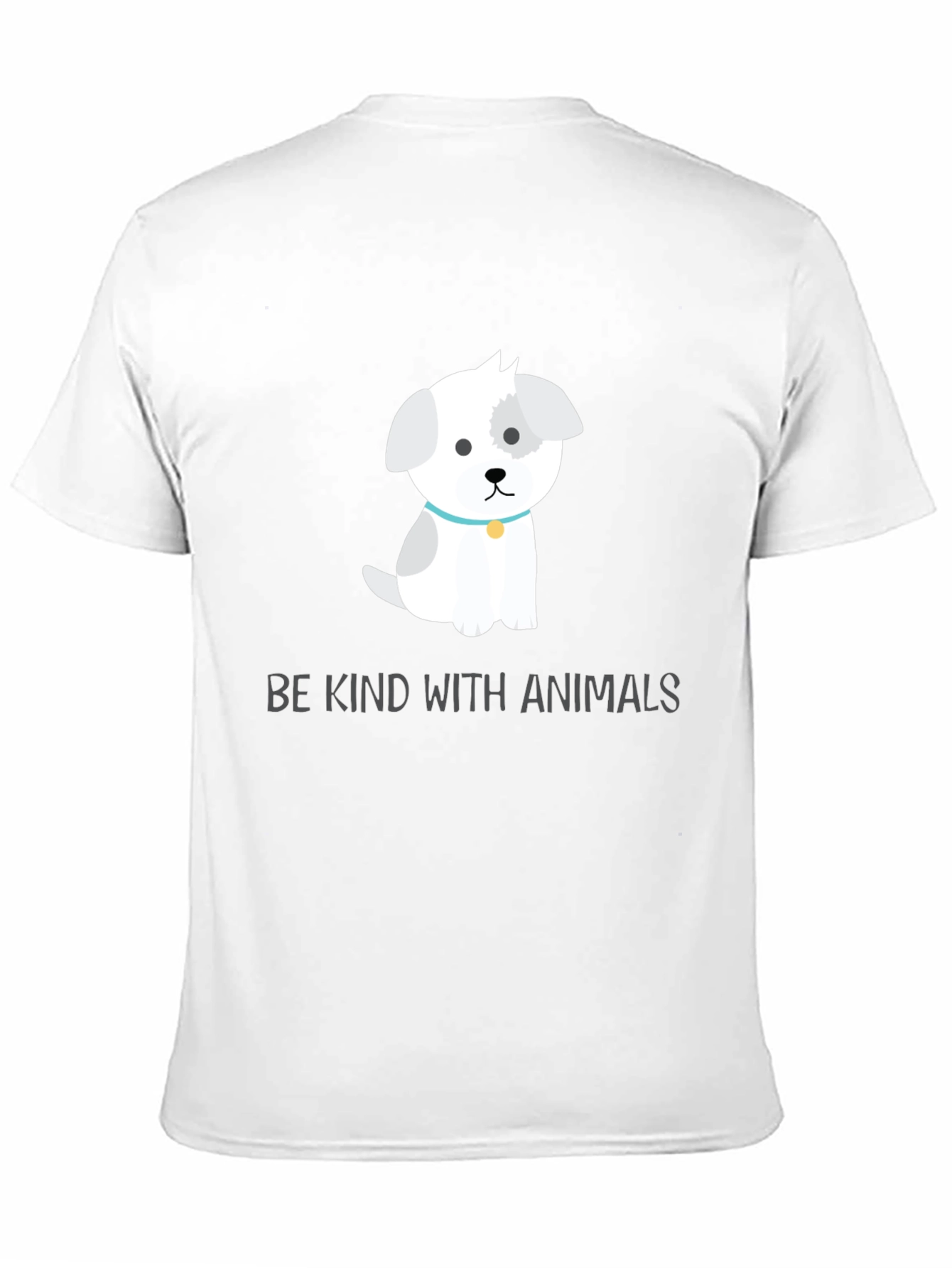 Camiseta Negra con Diseño de Perrito Adorable