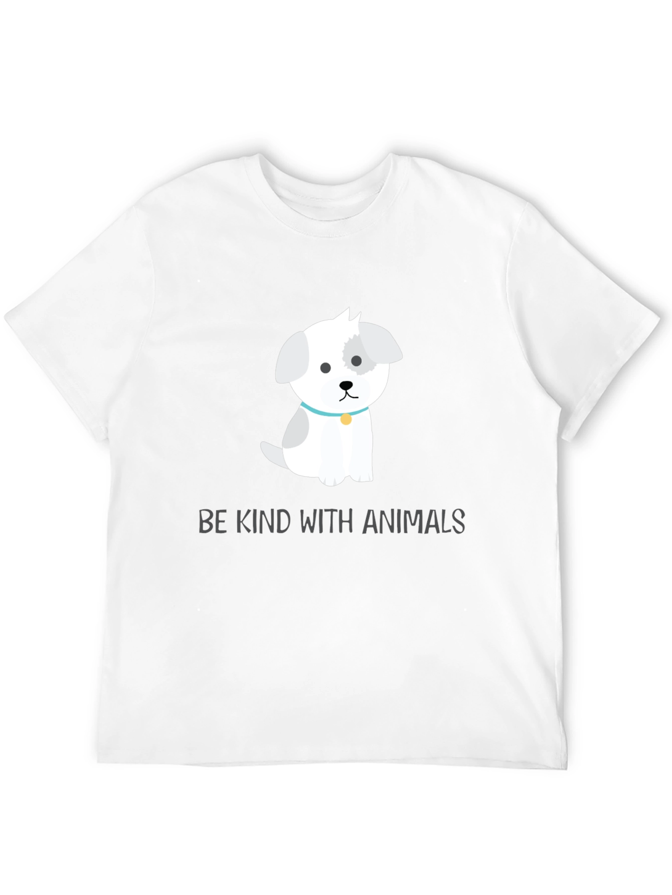 Camiseta Negra con Diseño de Perrito Adorable