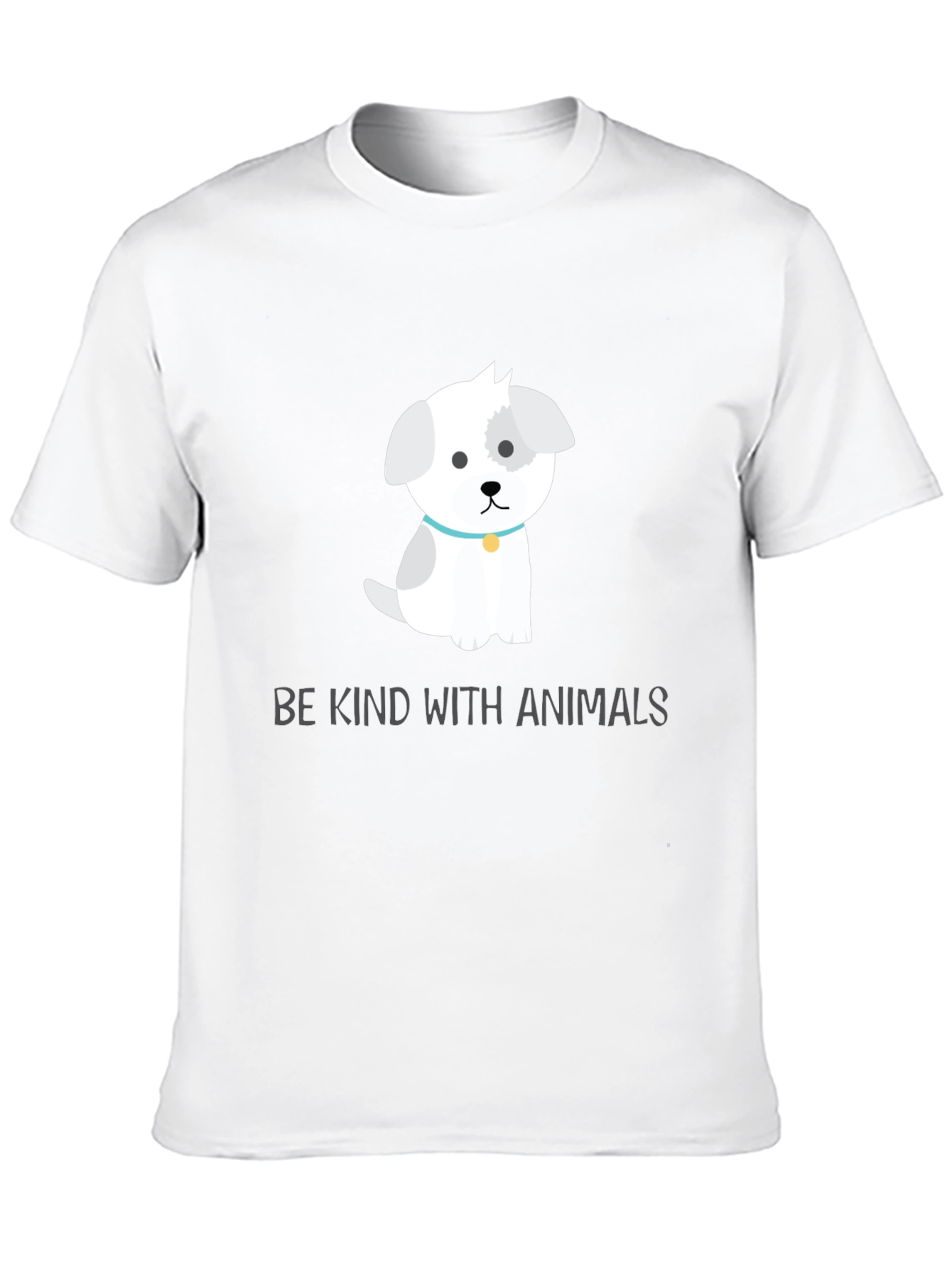 Camiseta Negra con Diseño de Perrito Adorable