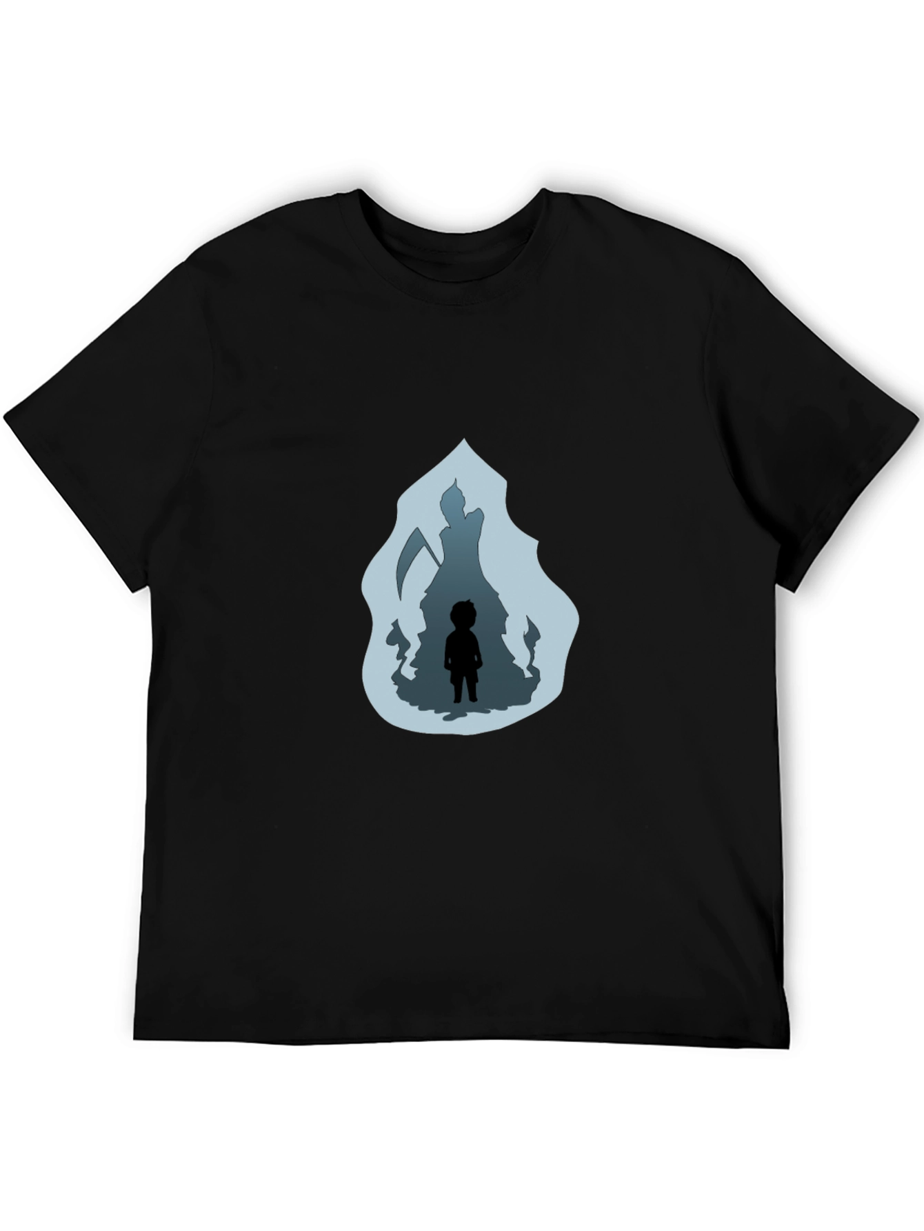 Camiseta Negra: La Parca y el Niño