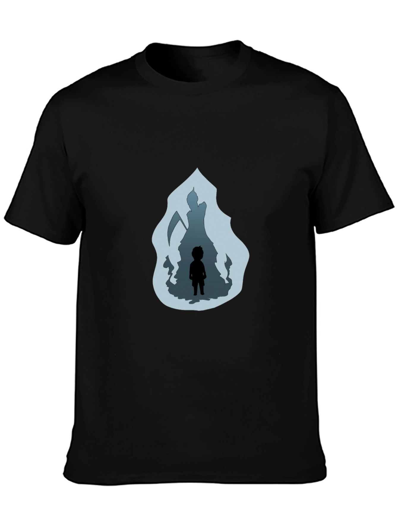 Camiseta Negra: La Parca y el Niño