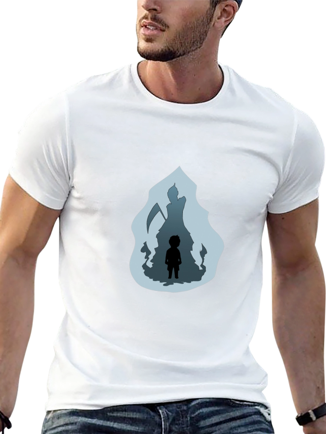 Camiseta Negra: La Parca y el Niño