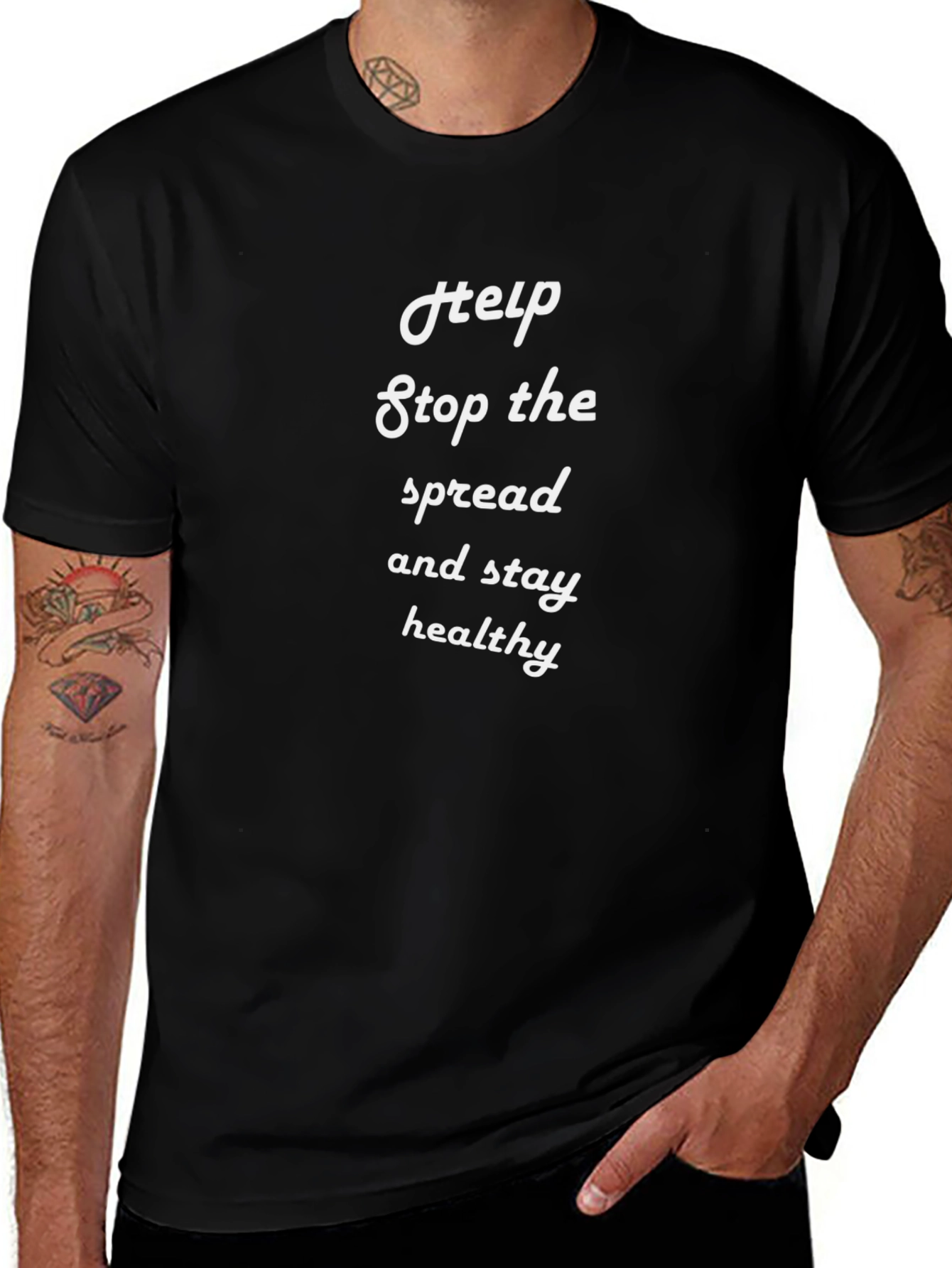 Camiseta Negra: Ayuda a Detener la Propagación