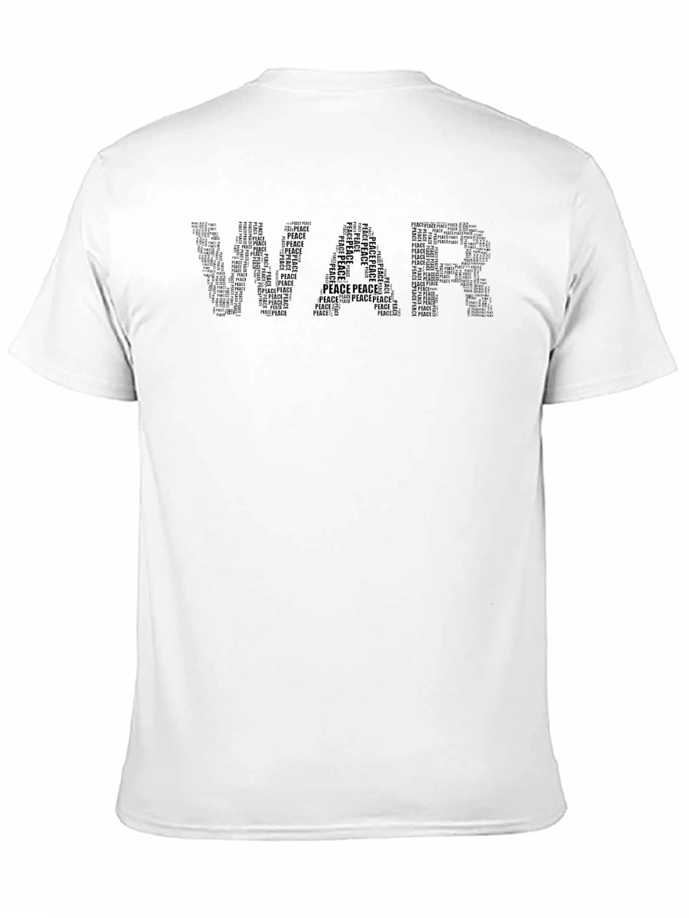 Camiseta Negra War and Peace para Hombre