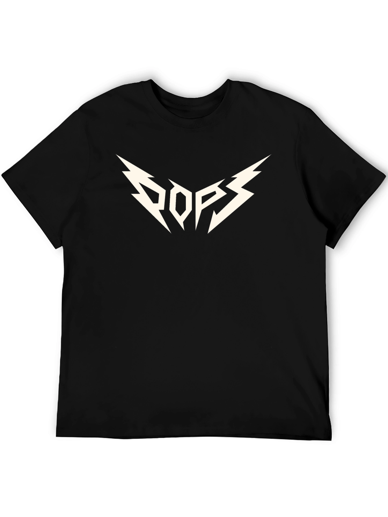 Camiseta Negra Hombre - Diseño Gráfico POPS