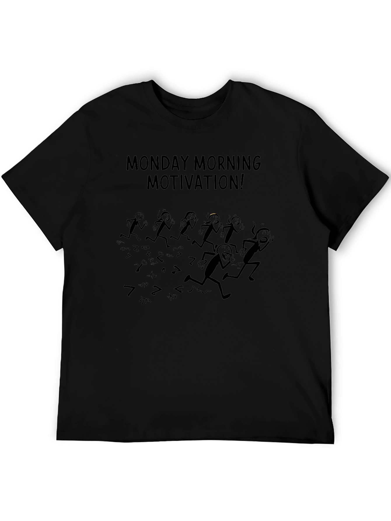 Camiseta Negra Motivación Lunes