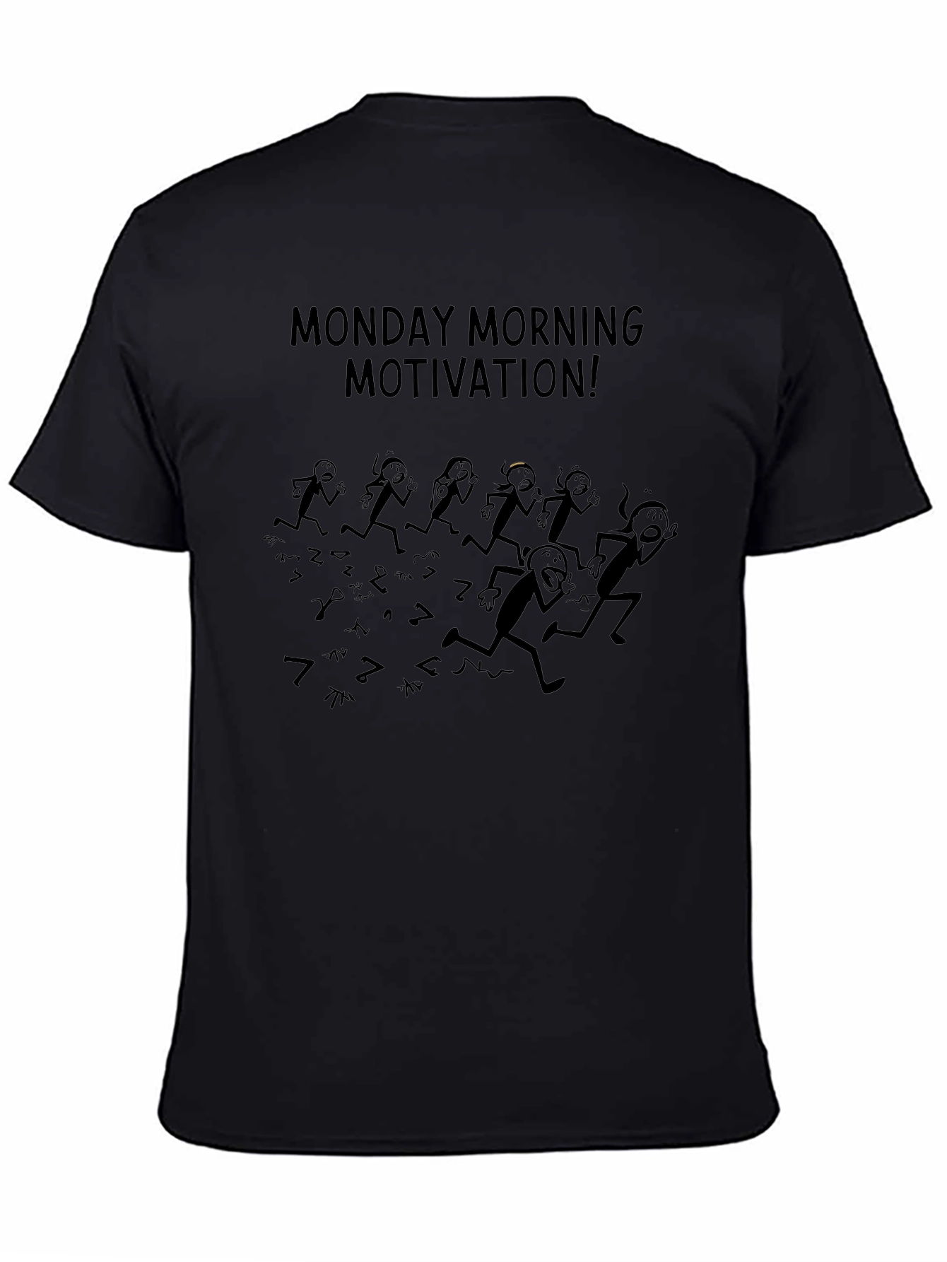 Camiseta Negra Motivación Lunes