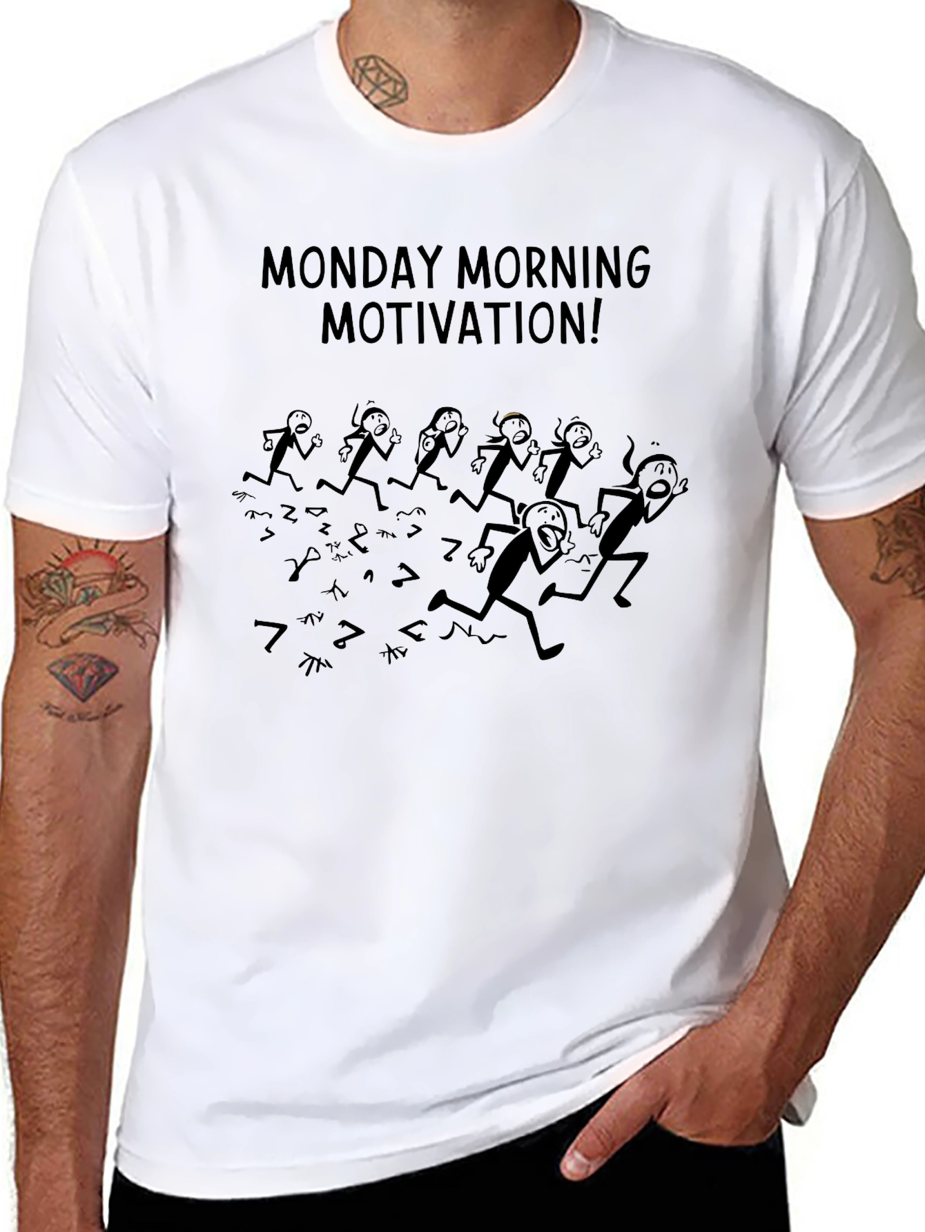 Camiseta Negra Motivación Lunes