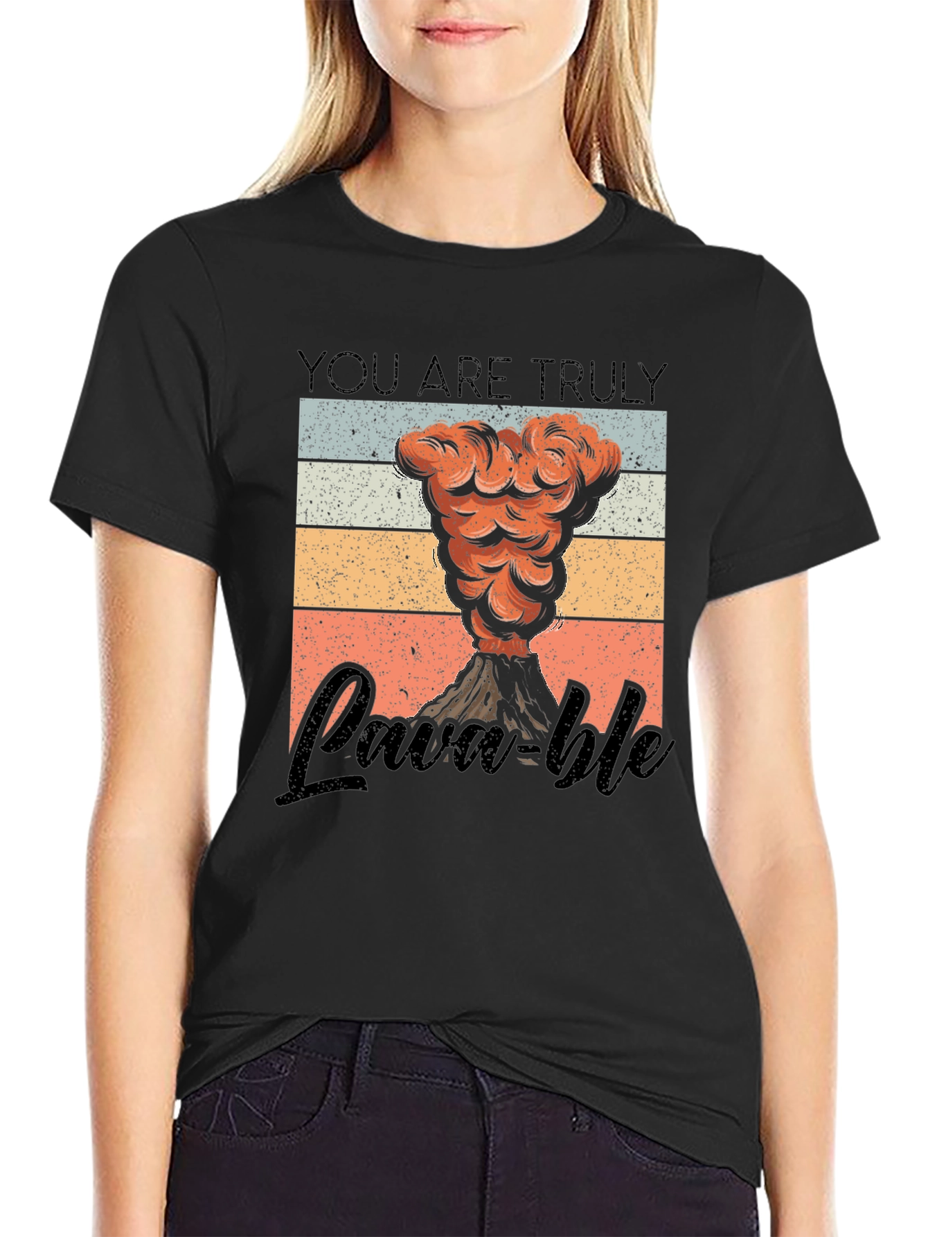 Camiseta Negra Lava-ble Retro