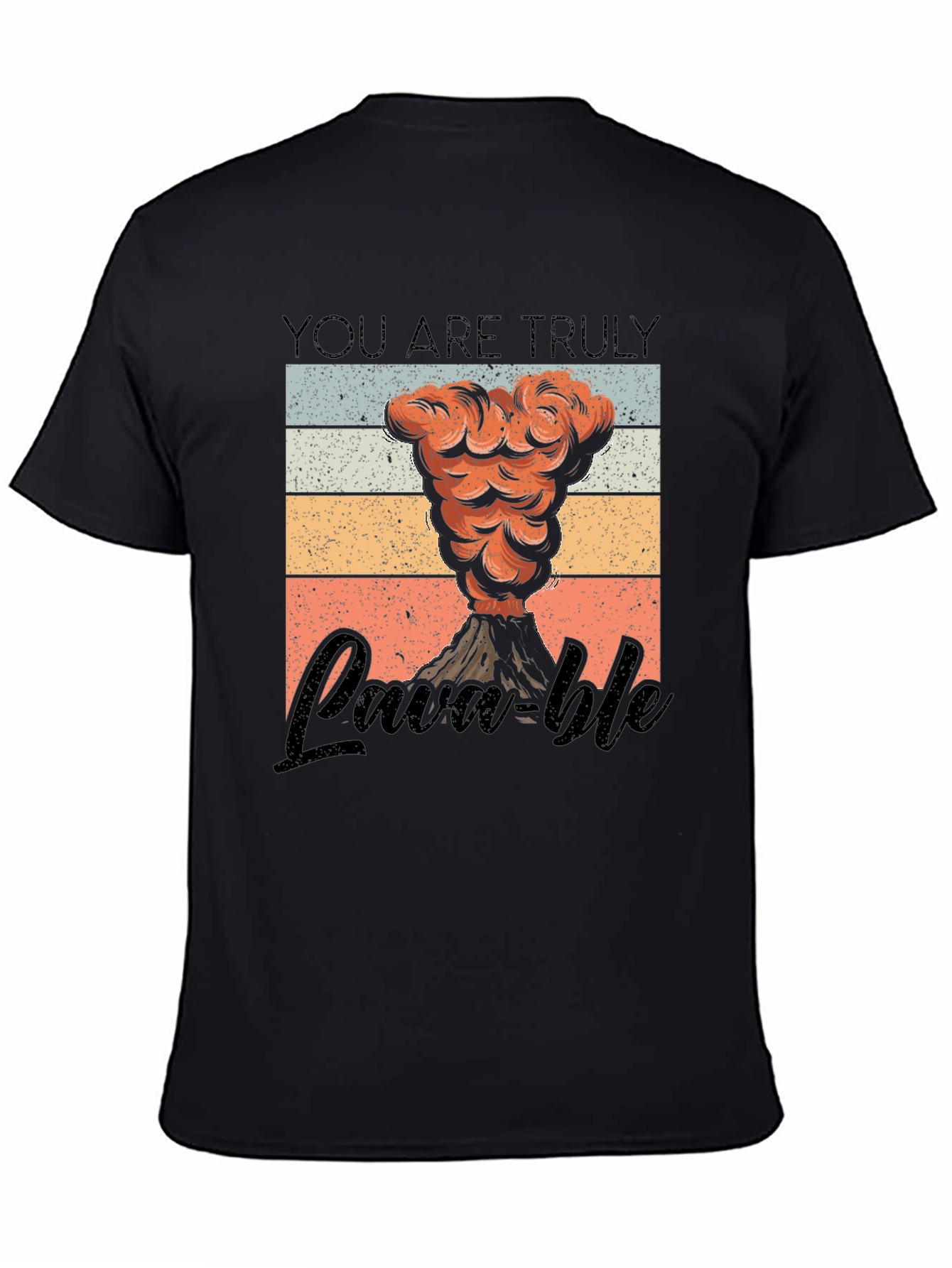 Camiseta Negra Lava-ble Retro