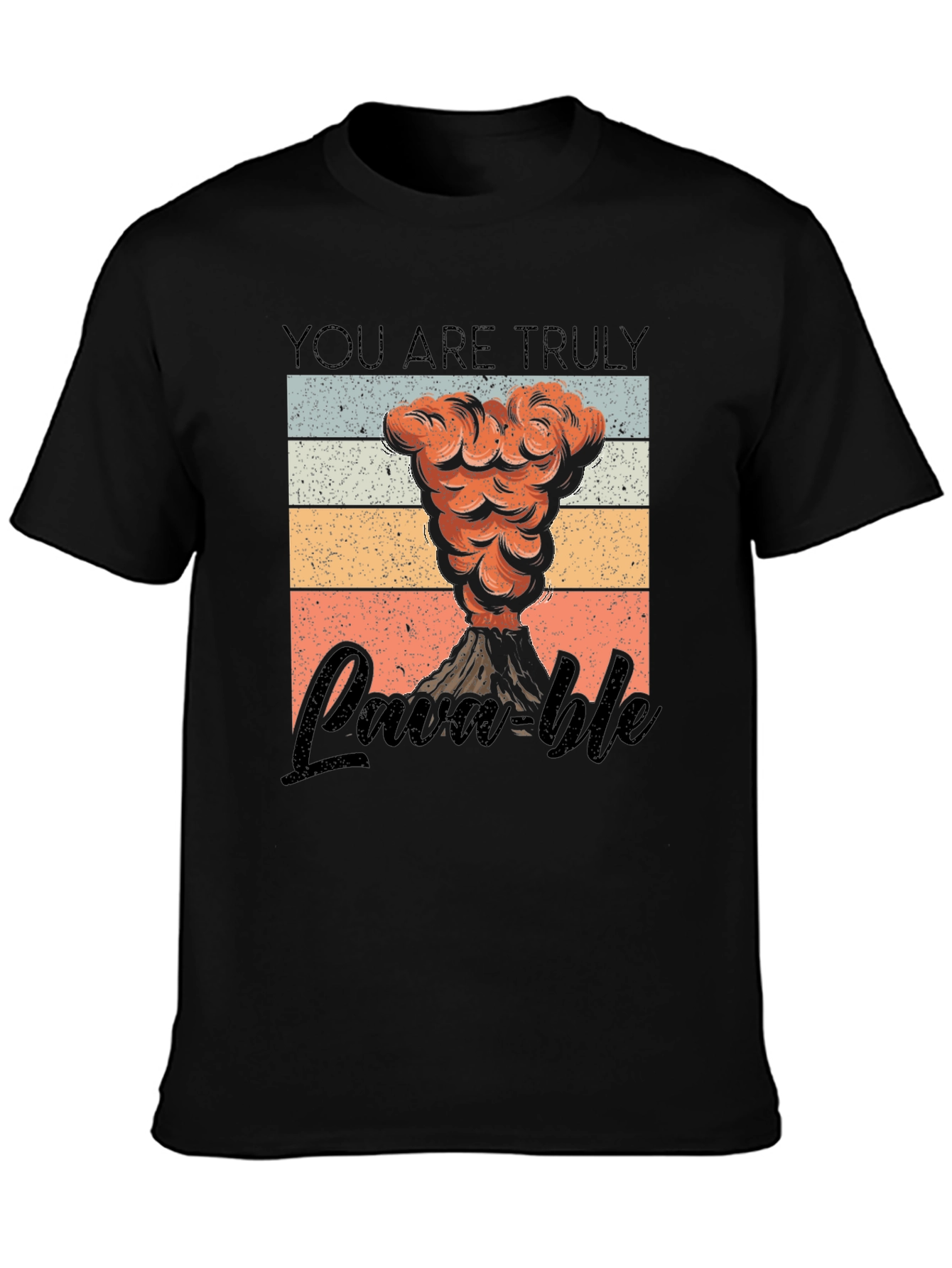 Camiseta Negra Lava-ble Retro