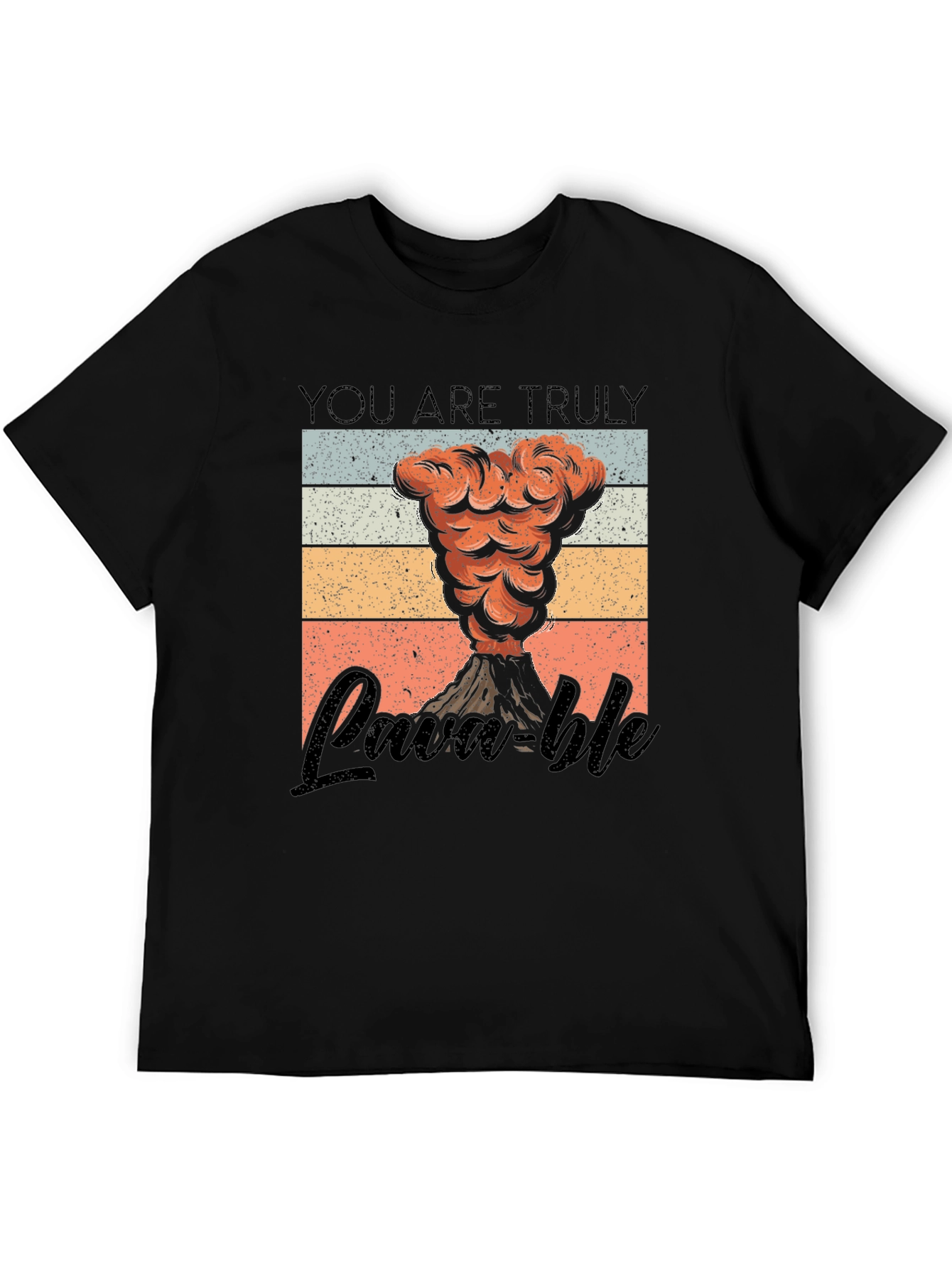 Camiseta Negra Lava-ble Retro
