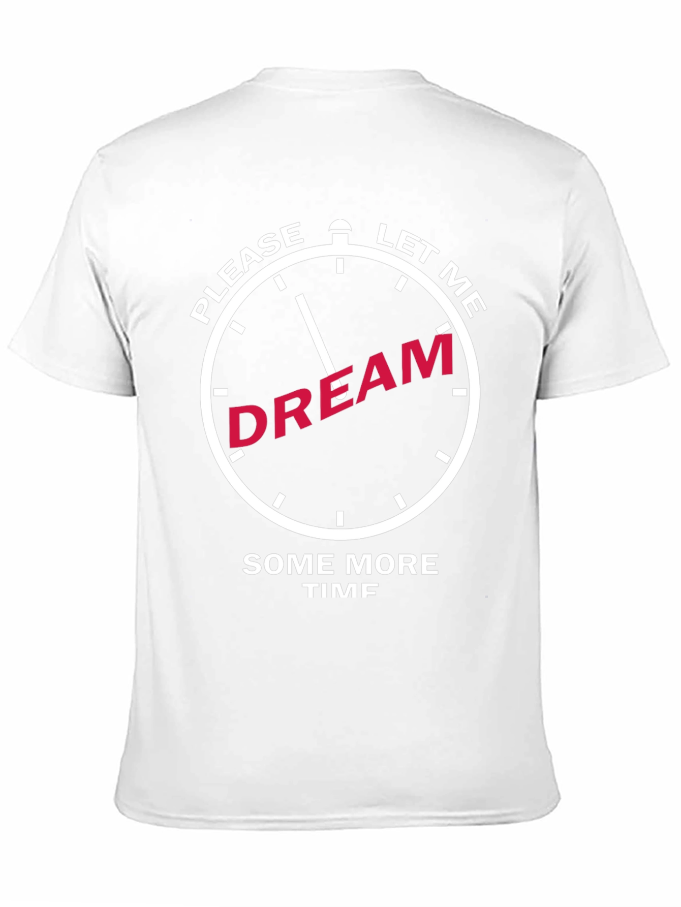 Camiseta Negra con Diseño de Reloj Déjame Soñar