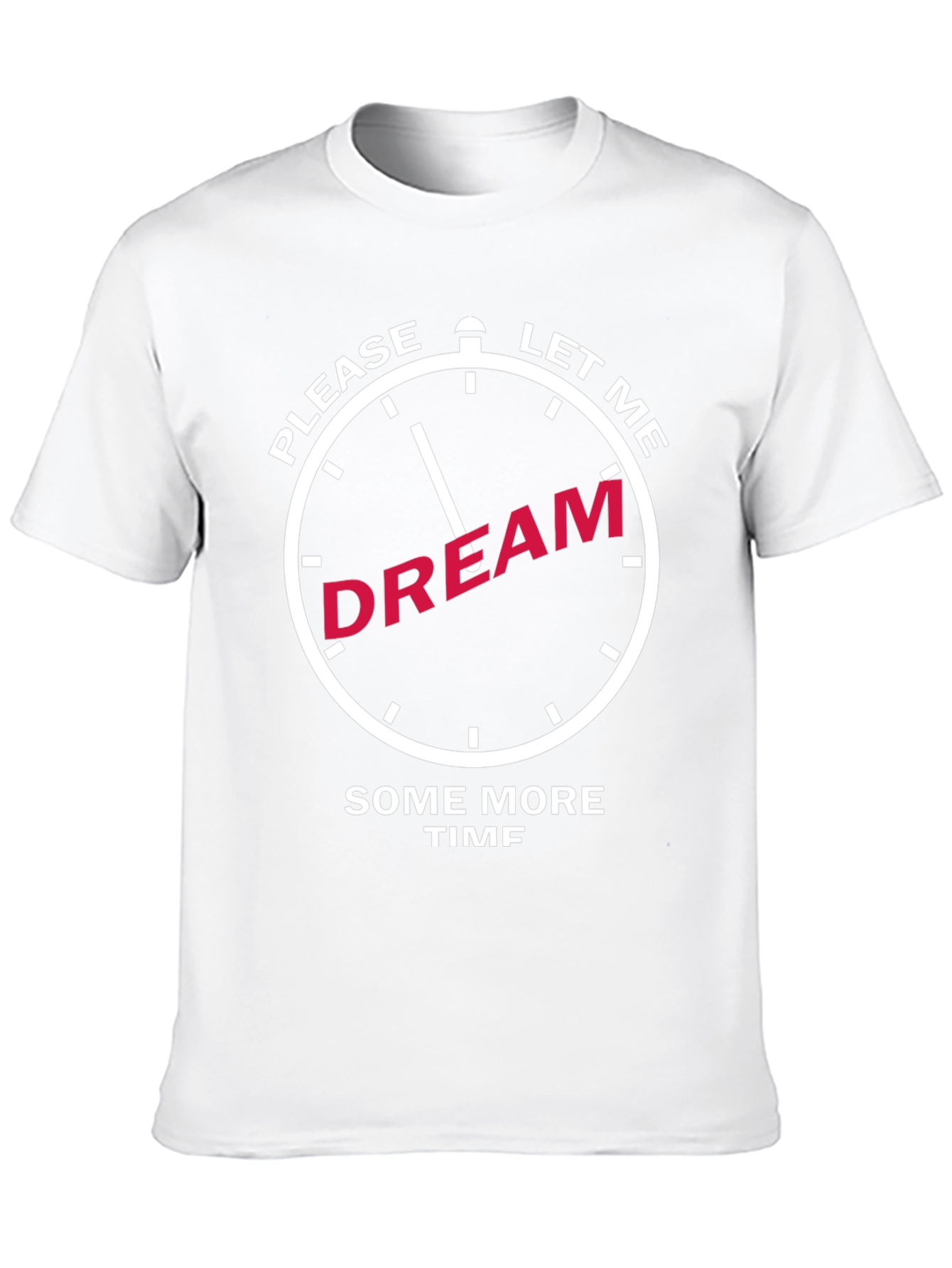 Camiseta Negra con Diseño de Reloj Déjame Soñar