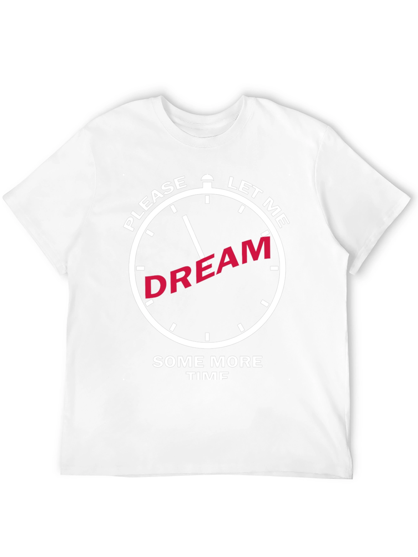 Camiseta Negra con Diseño de Reloj Déjame Soñar