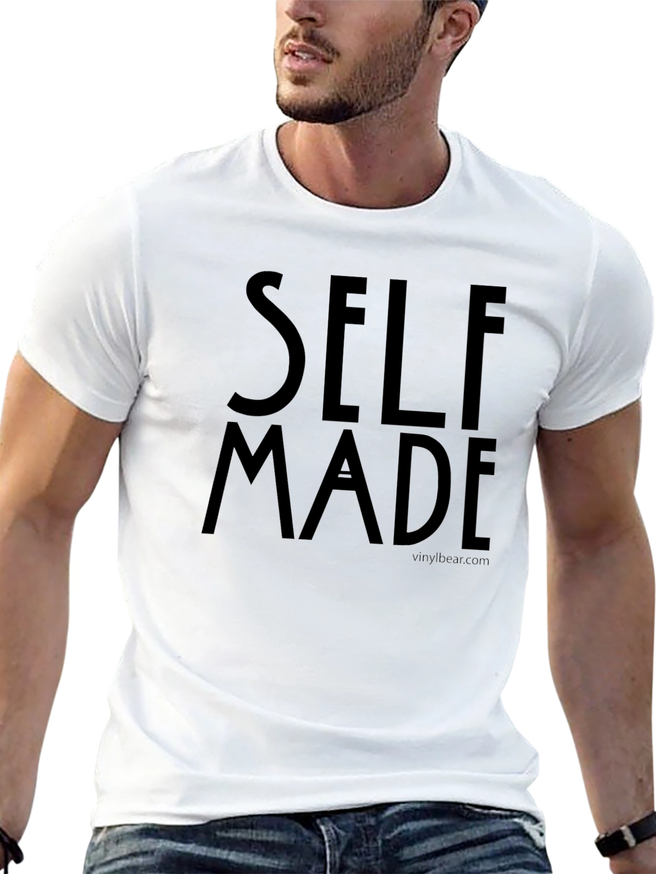 Camiseta Negra Self Made para Hombre