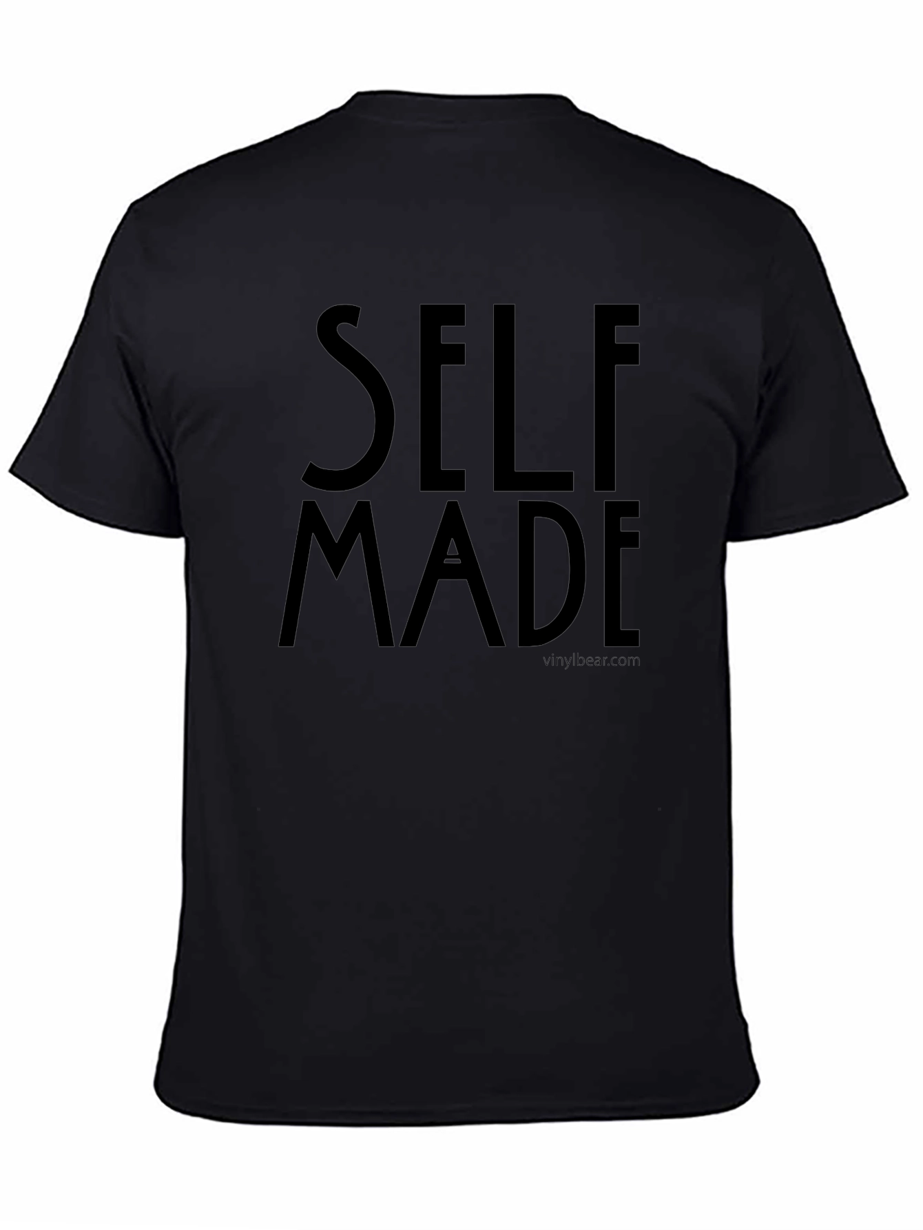 Camiseta Negra Self Made para Hombre