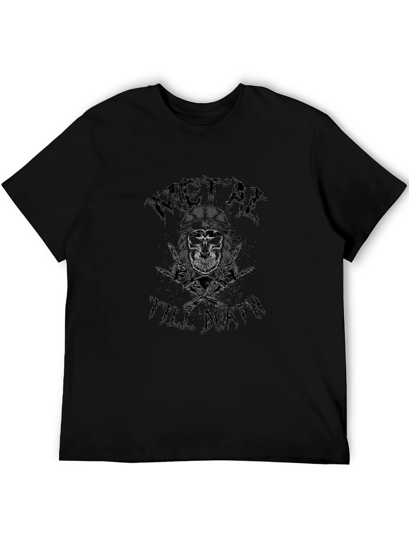 Camiseta Negra Metal Till Death