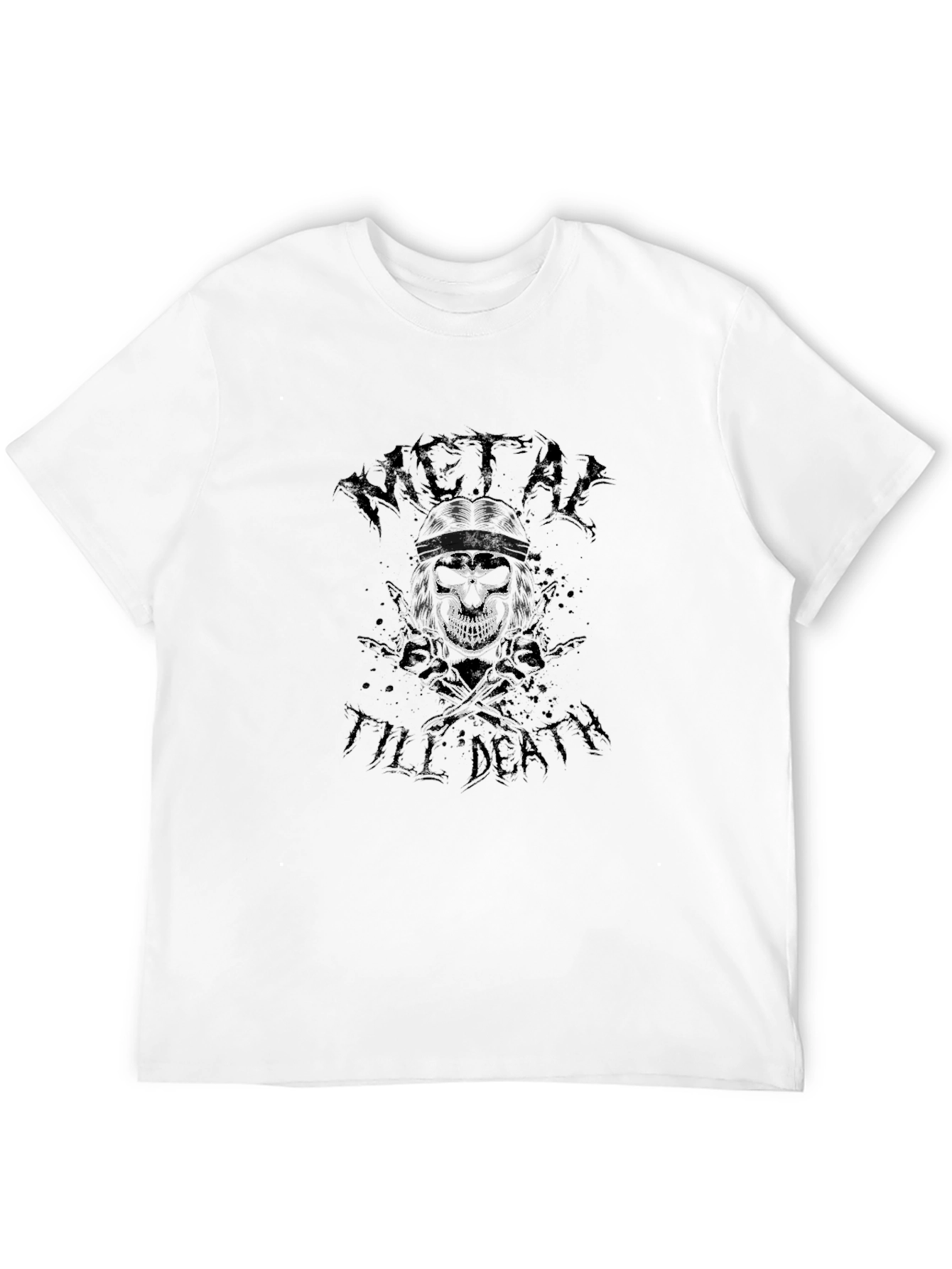 Camiseta Negra Metal Till Death
