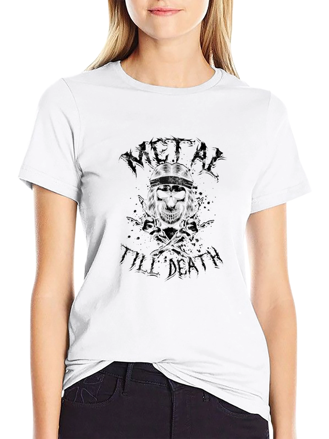 Camiseta Negra Metal Till Death