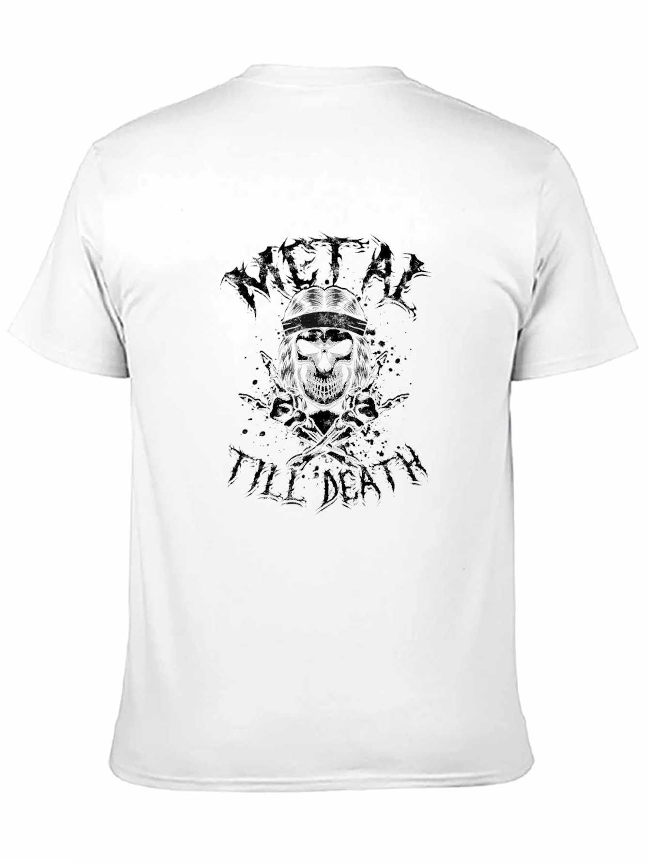 Camiseta Negra Metal Till Death