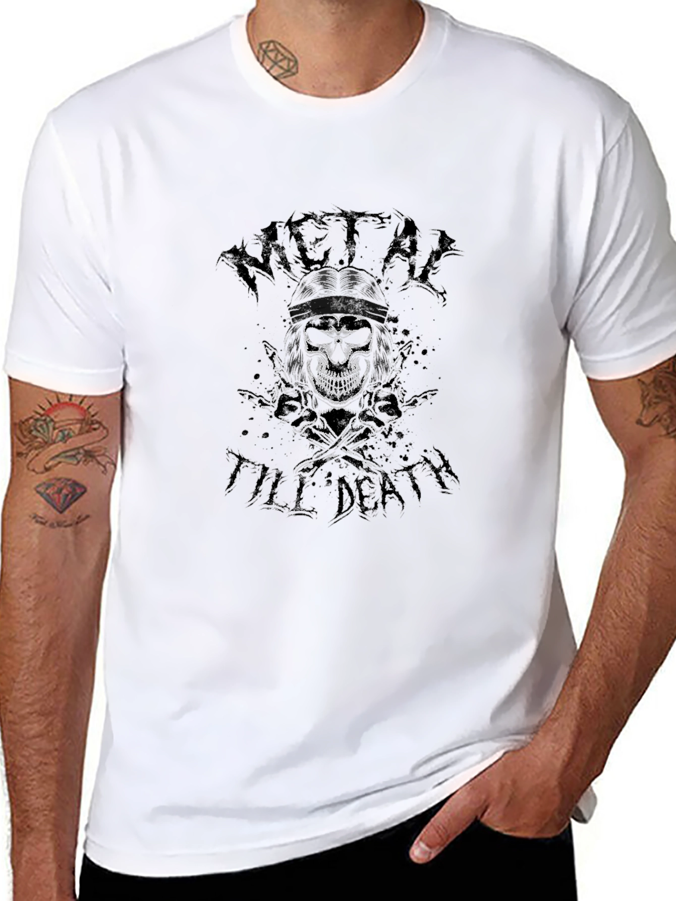 Camiseta Negra Metal Till Death