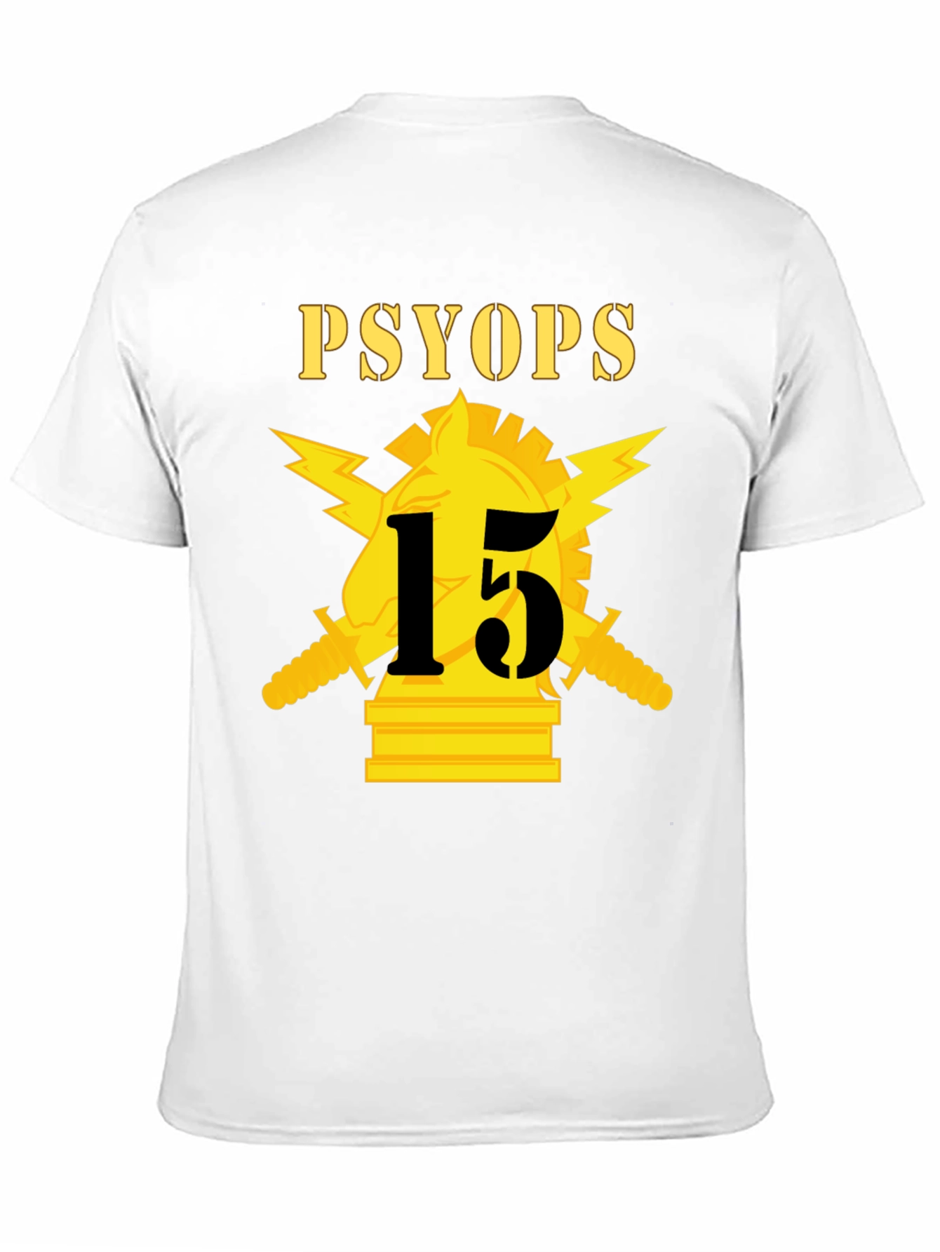 Camiseta PSYOP con diseño militar táctico