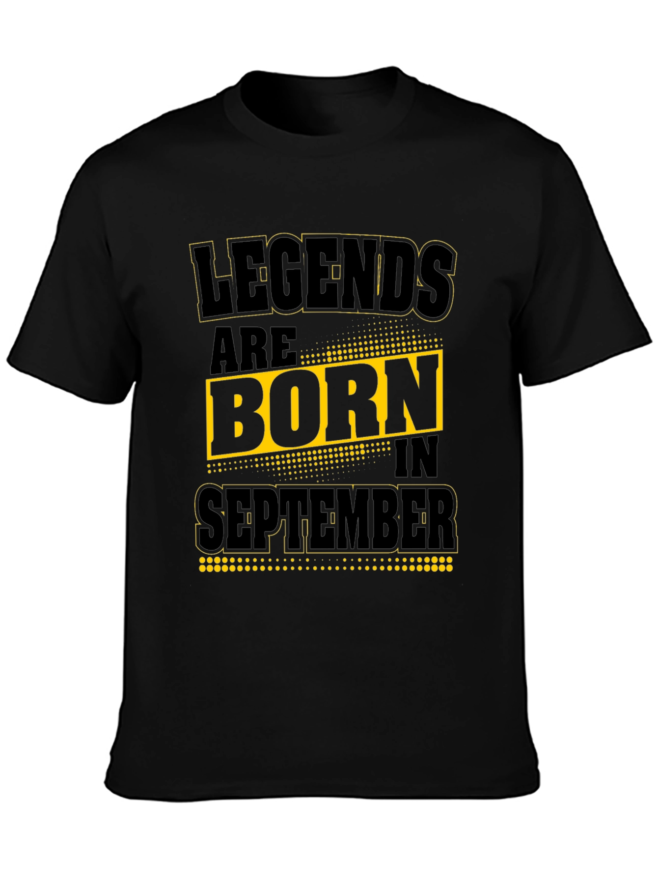 Camiseta Negra: Leyendas nacen en Septiembre