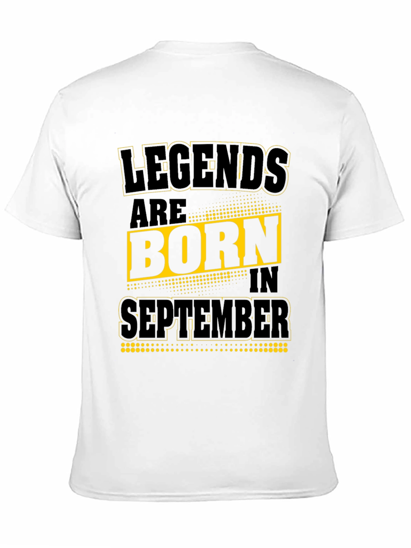 Camiseta Negra: Leyendas nacen en Septiembre