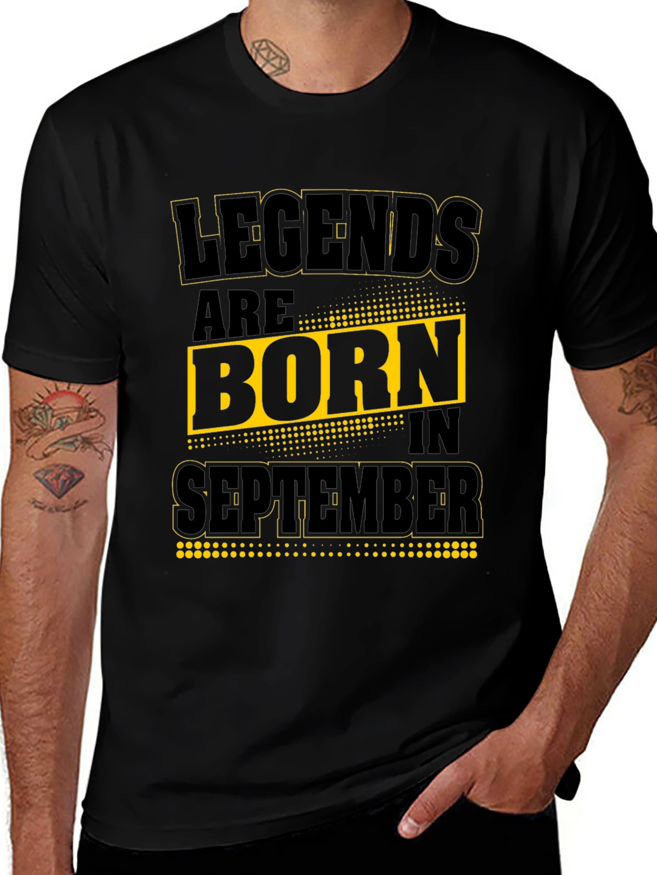 Camiseta Negra: Leyendas nacen en Septiembre