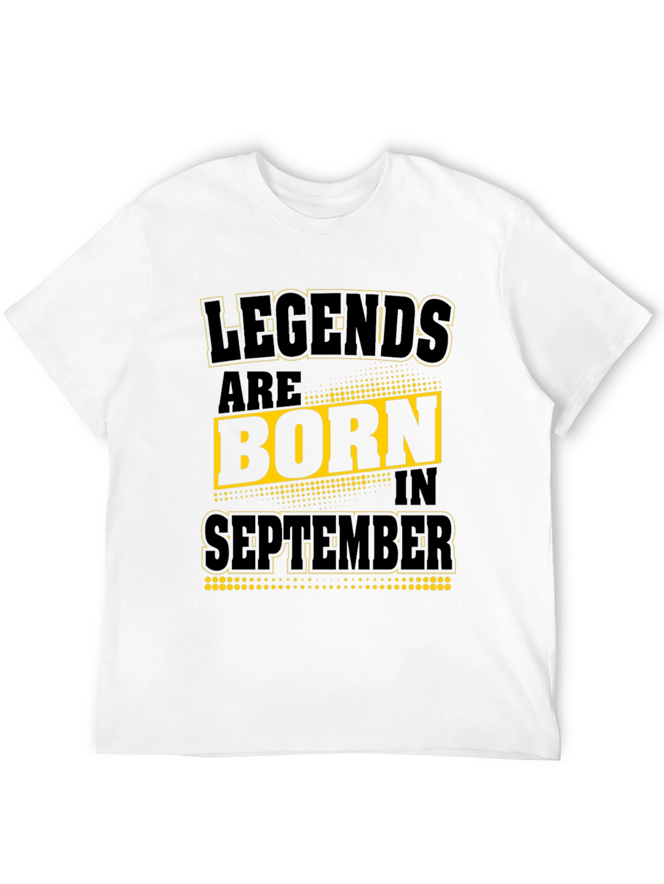 Camiseta Negra: Leyendas nacen en Septiembre
