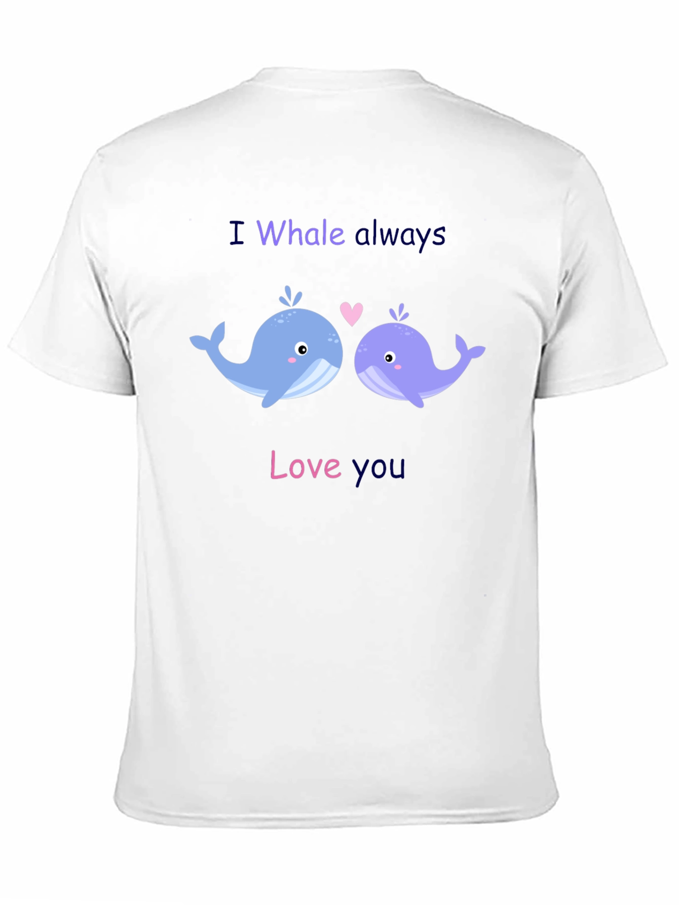 Camiseta Negra I Whale Always Love You