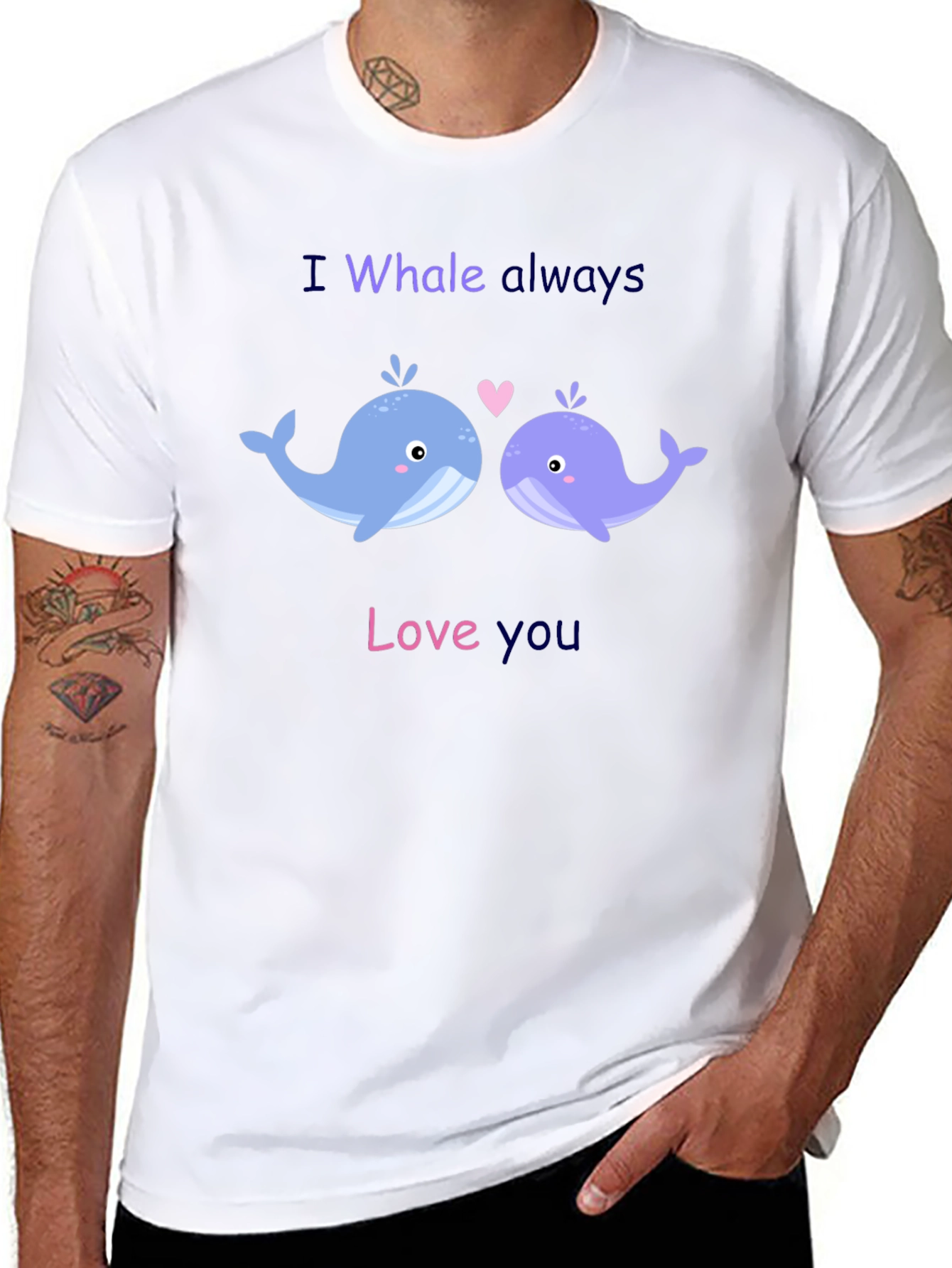 Camiseta Negra I Whale Always Love You