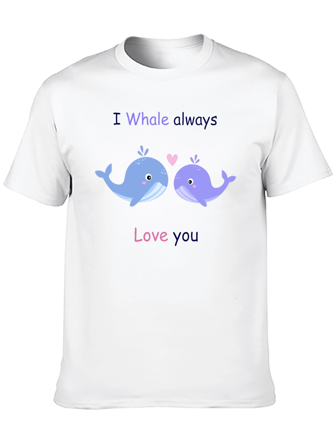 Camiseta Negra I Whale Always Love You