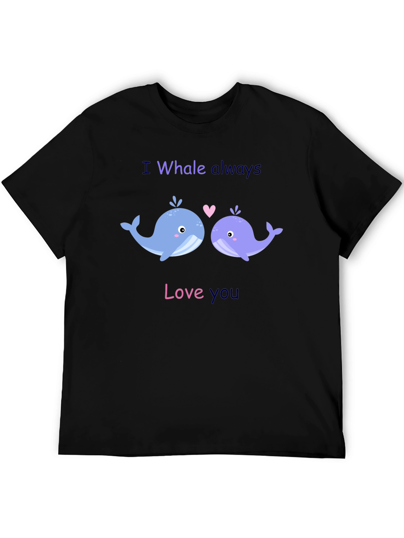 Camiseta Negra I Whale Always Love You