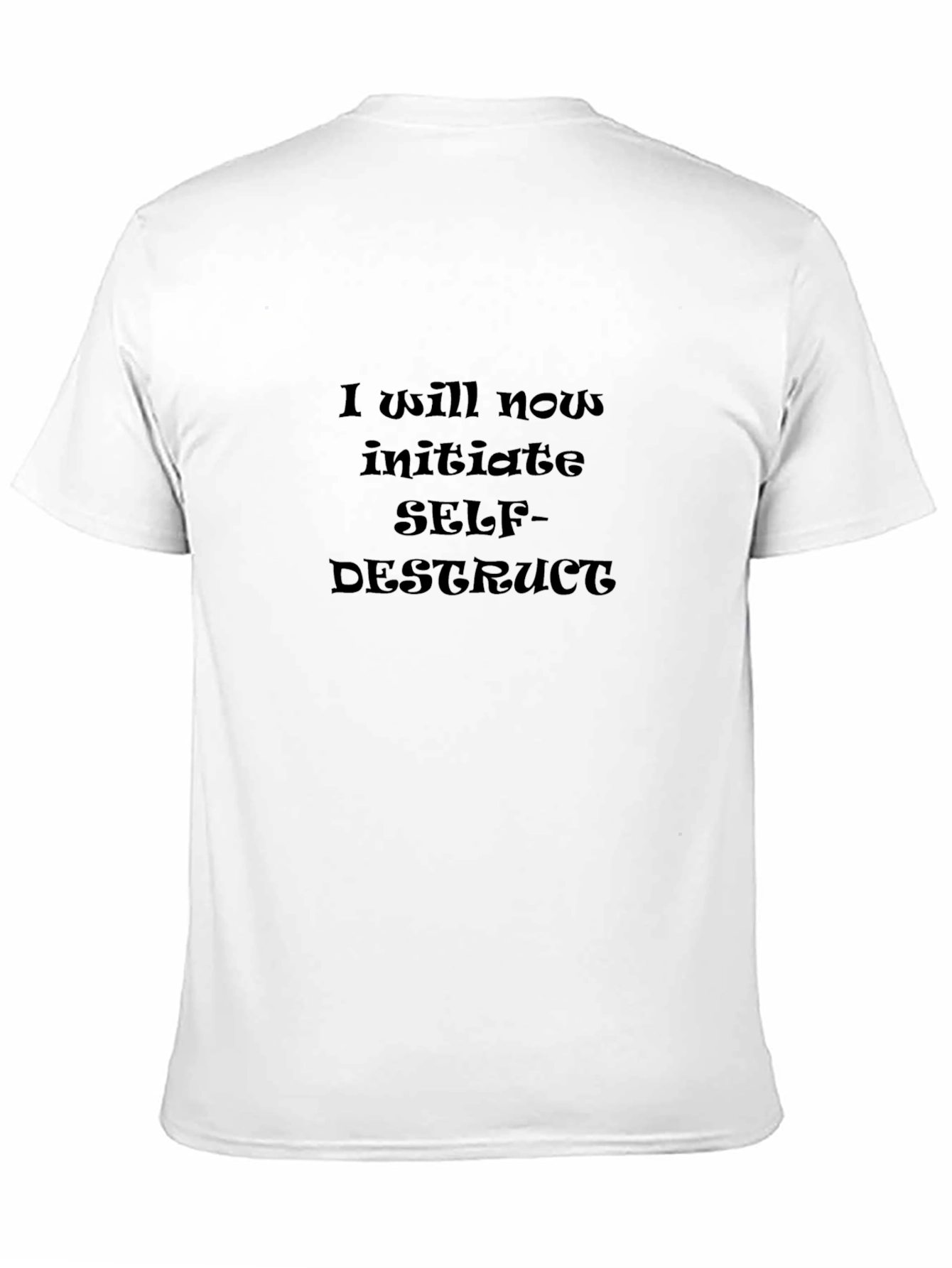 Camiseta Negra: Autodestrucción Iniciada