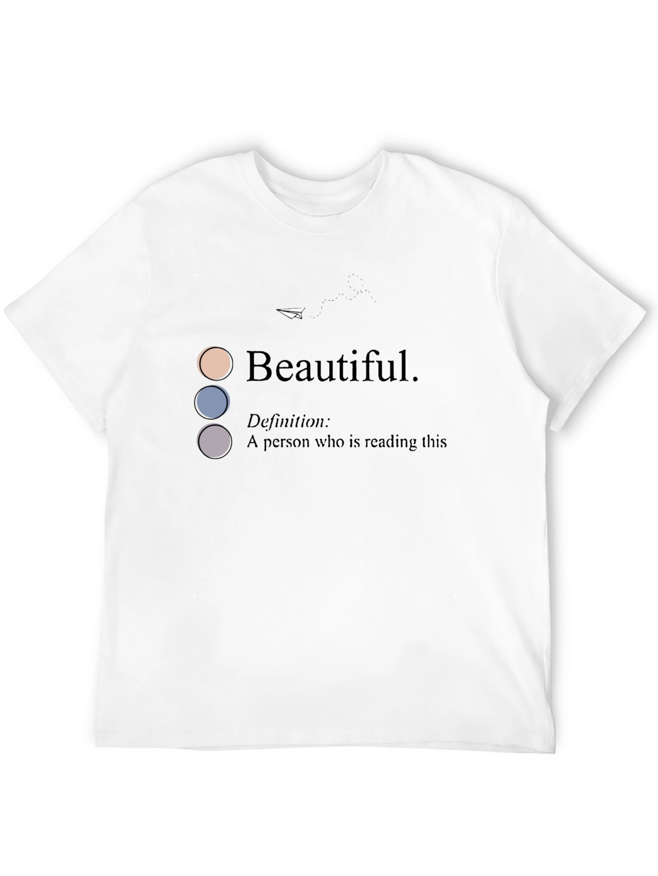 Camiseta Negra con Diseño Beautiful para Hombre