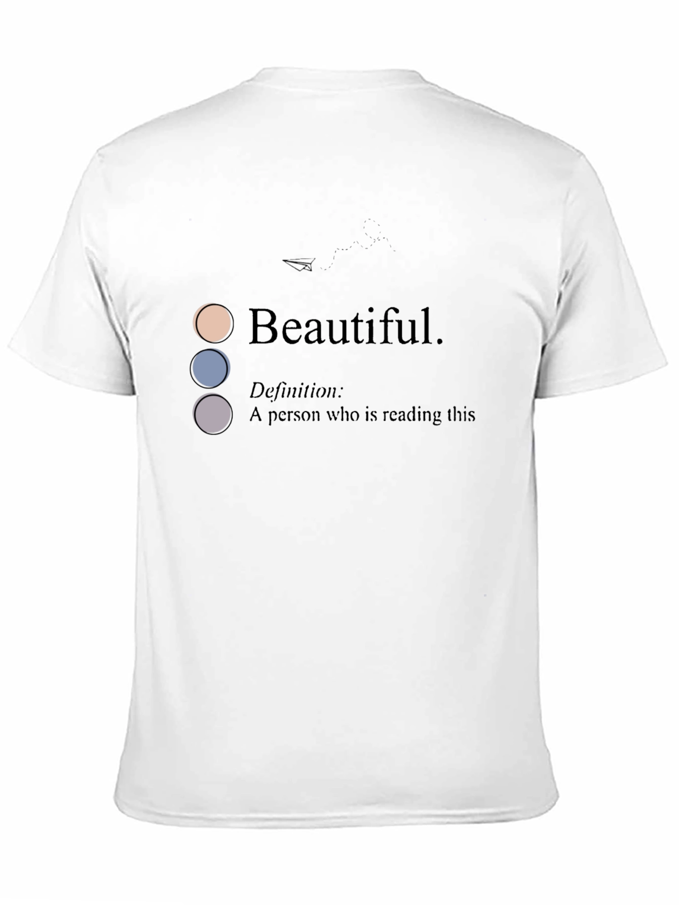 Camiseta Negra con Diseño Beautiful para Hombre