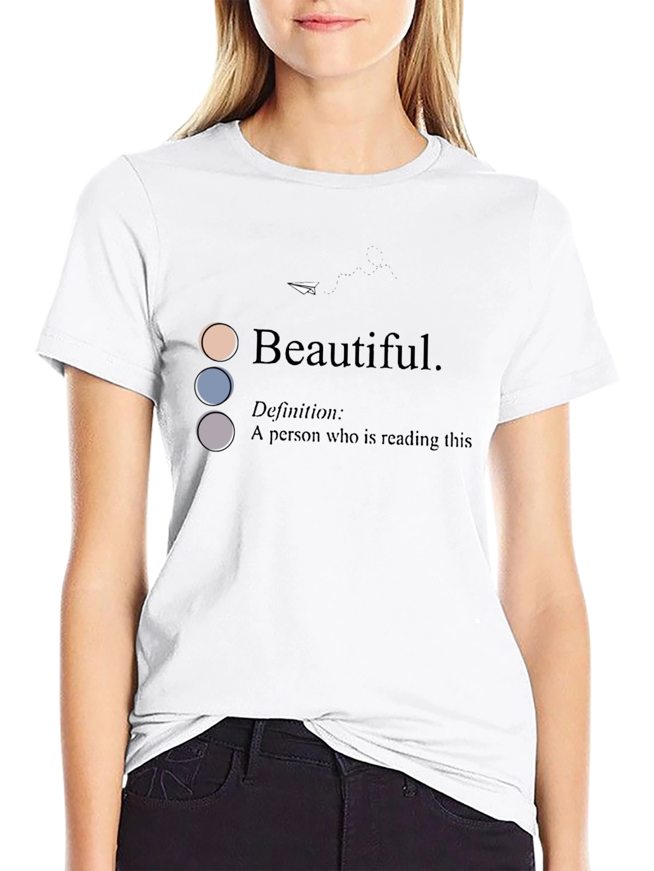 Camiseta Negra con Diseño Beautiful para Hombre